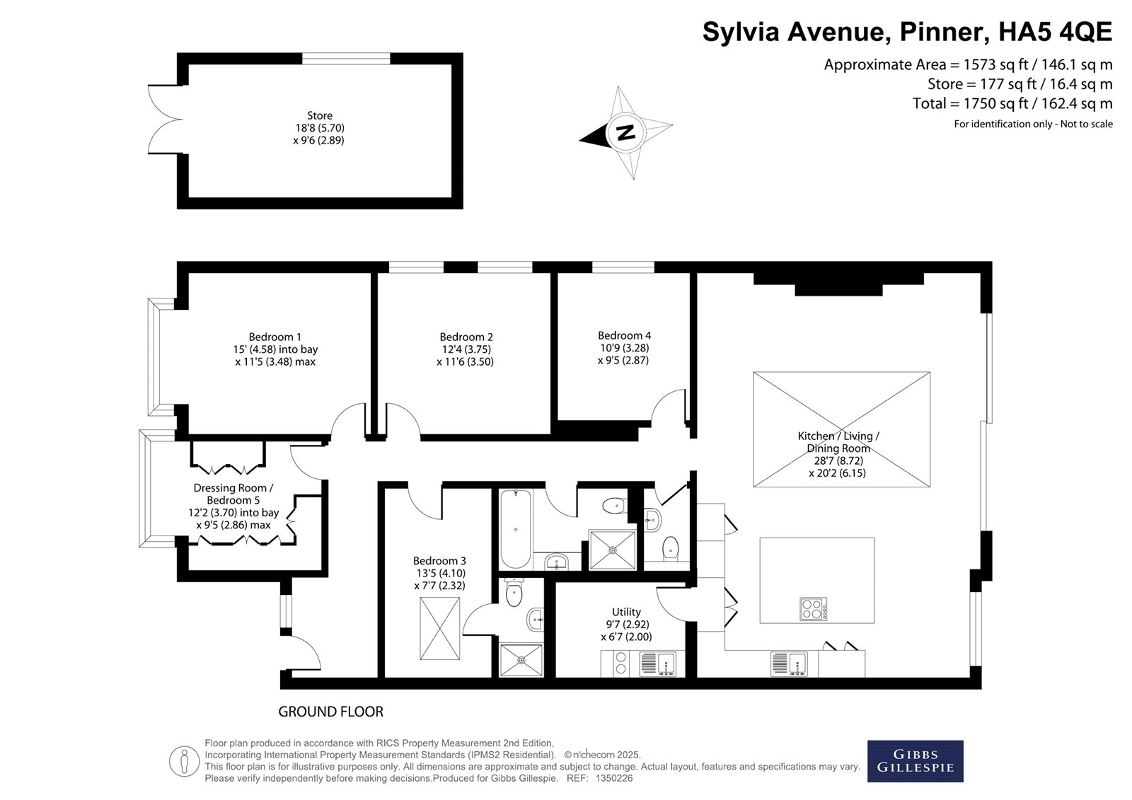 62, Sylvia Avenue, Pinner floorplan