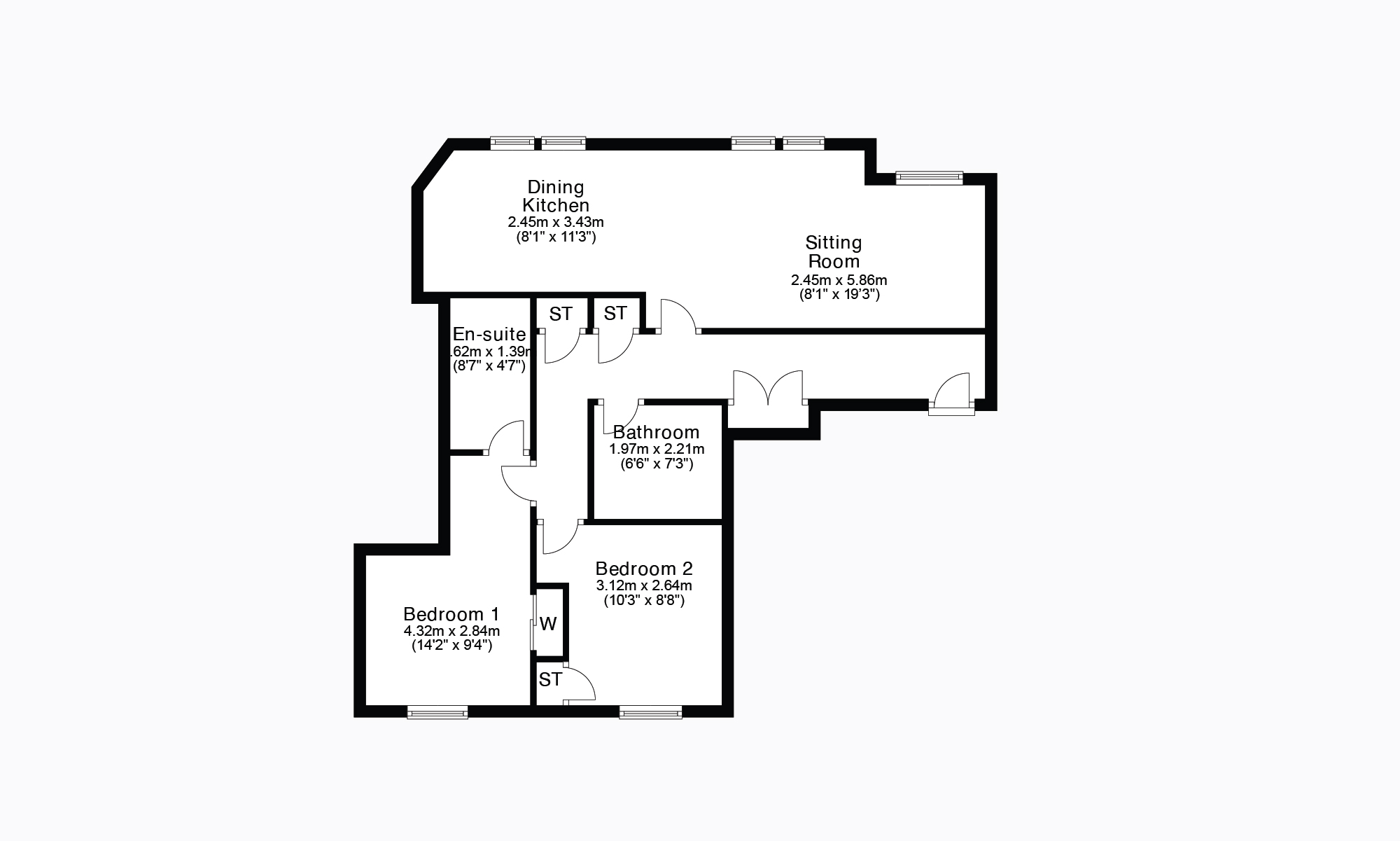 Bellsmeadow Road, Falkirk, Stirlingshire FK1, 2 bedroom flat for sale