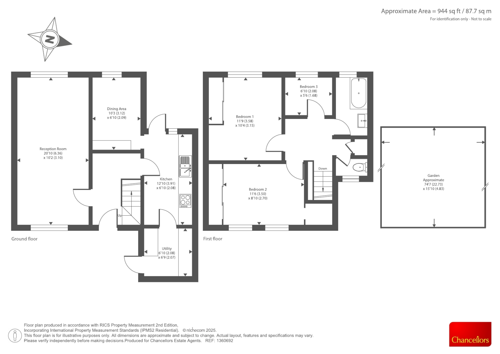 37, Court Farm Road, Oxford floorplan