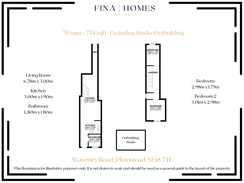 Waverley Road, London floorplan