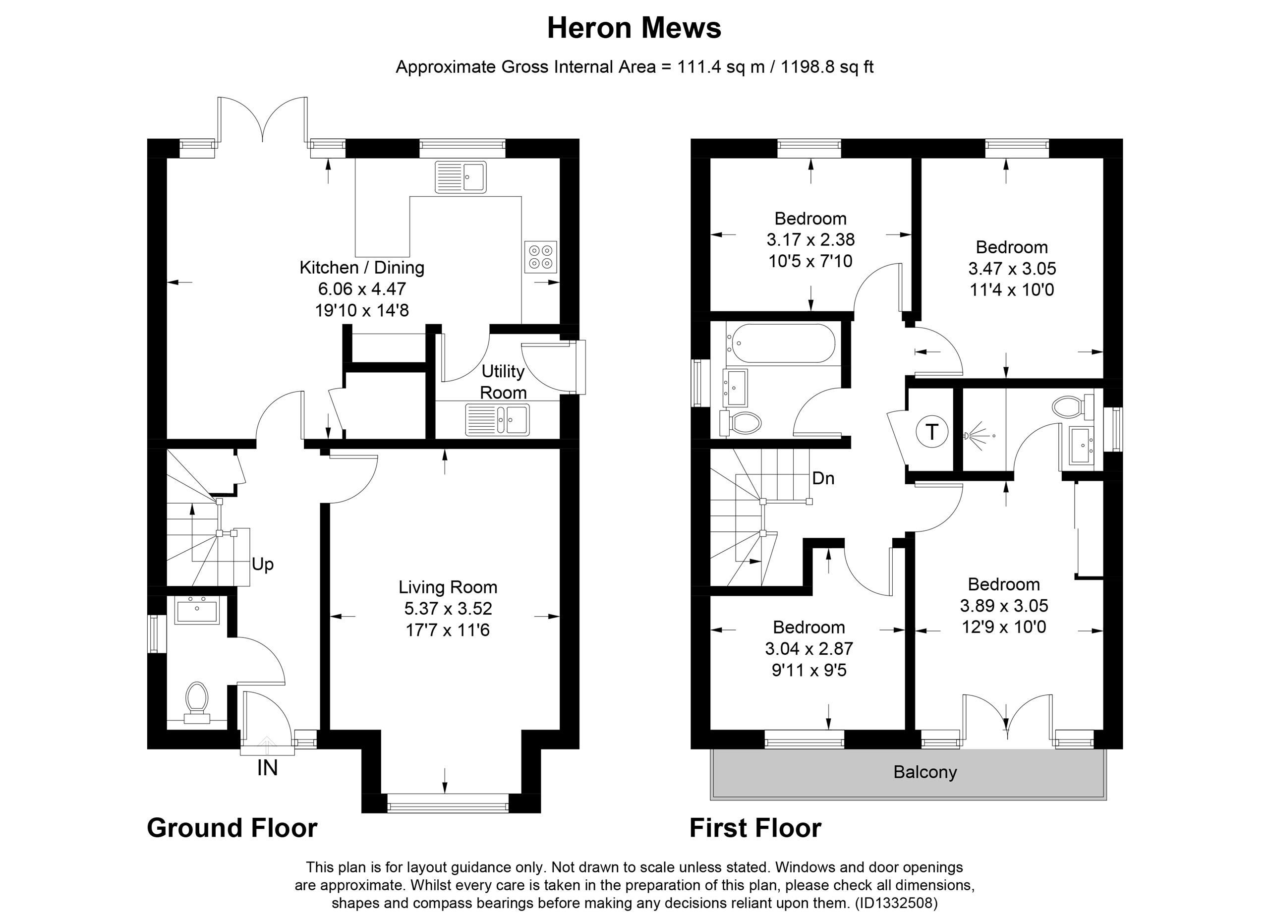 17, Heron Mews, Hemel Hempstead floorplan