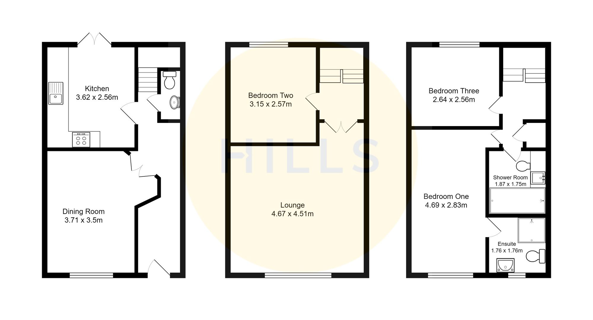 114 Nell Lane, Manchester floorplan