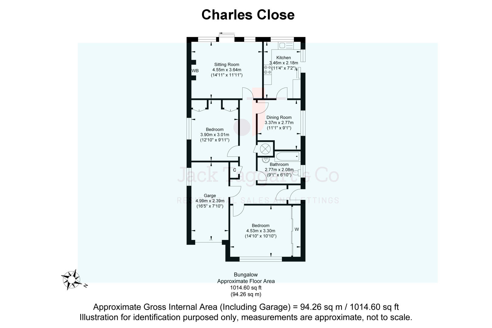4, Charles Close, Hove floorplan