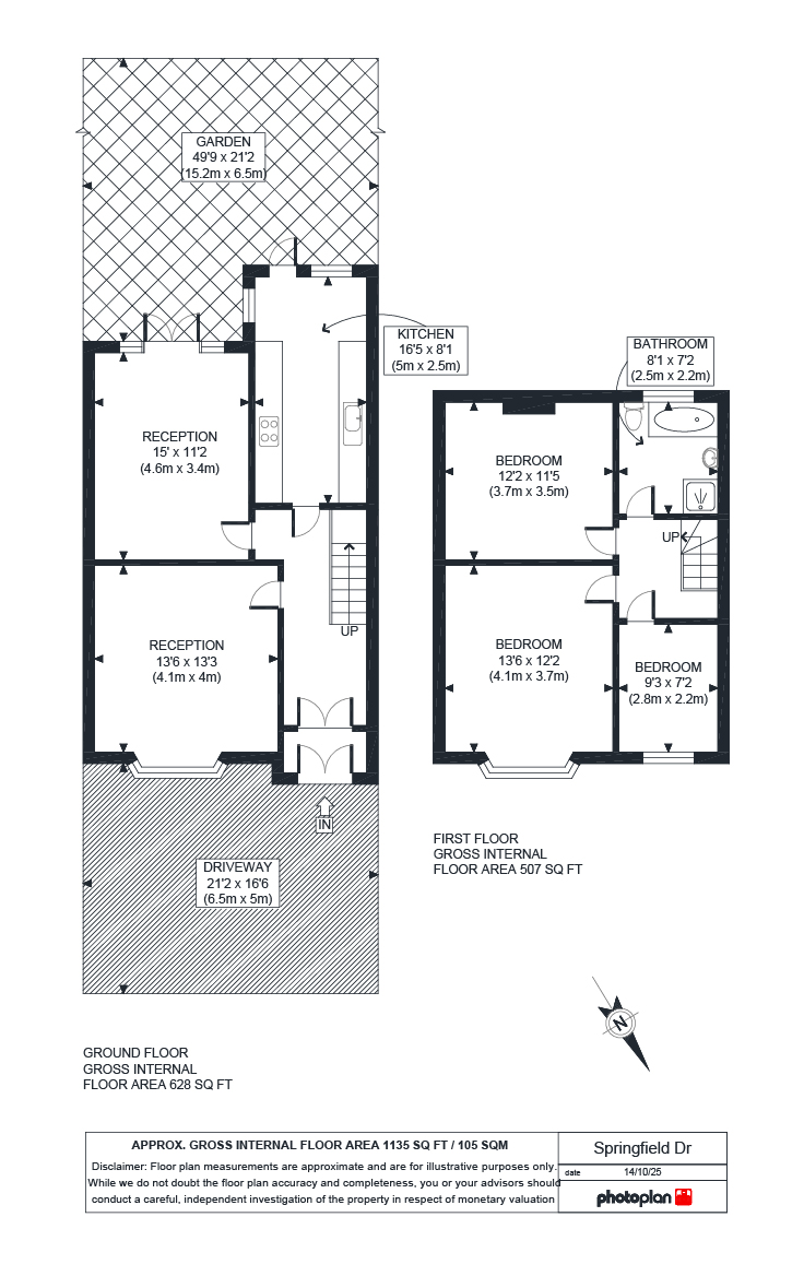 91, Springfield Drive, Ilford floorplan