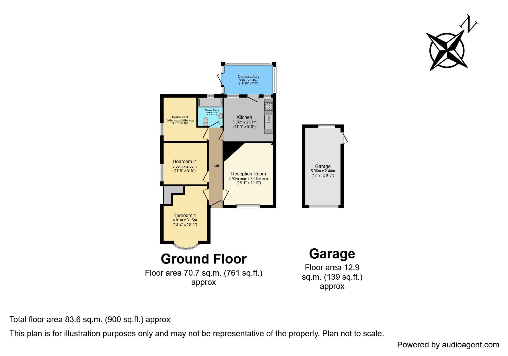 Brant Road, Waddington, Lincoln LN5, 3 bedroom bungalow for sale
