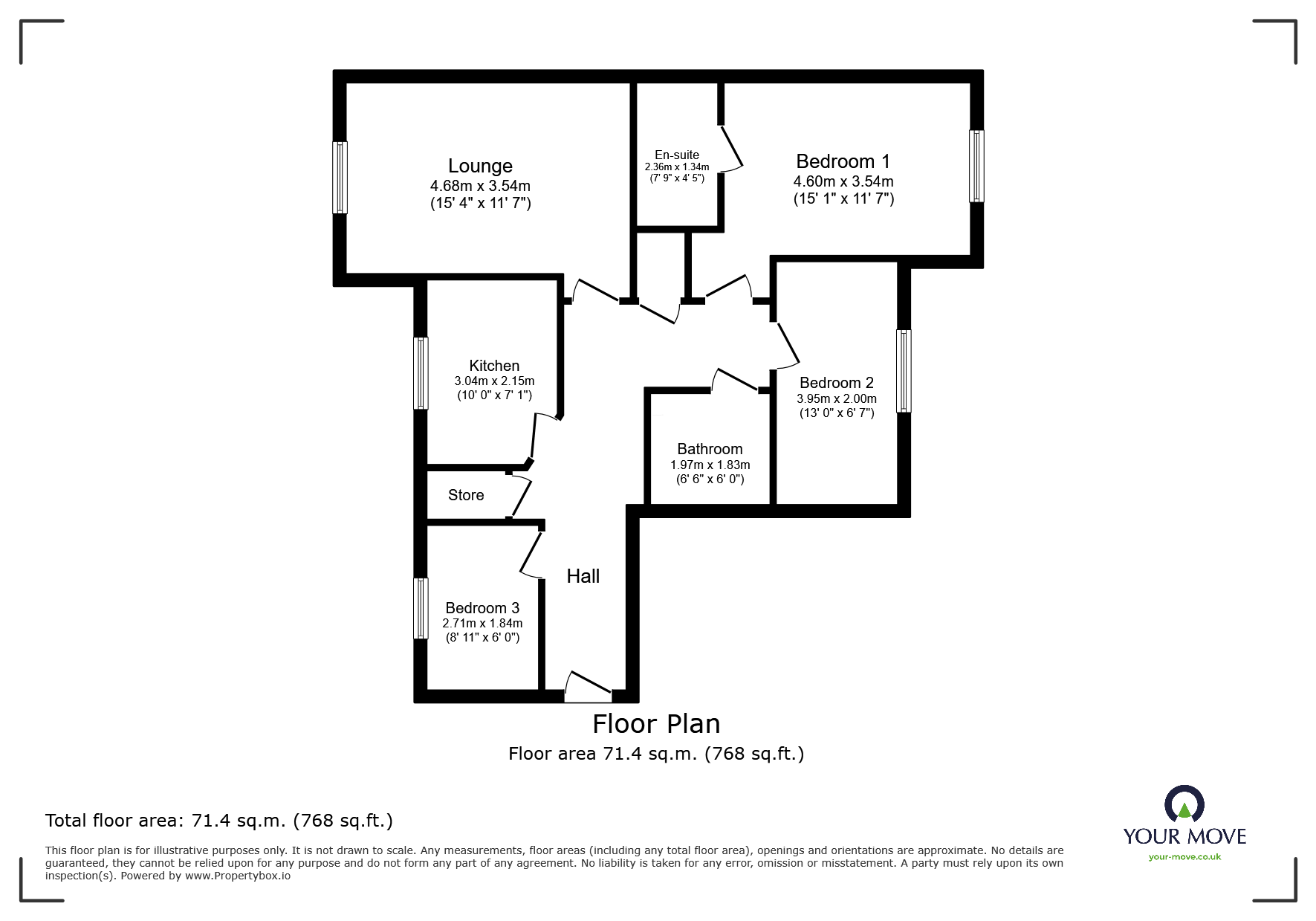 150, Kentmere Drive, South Yorkshire floorplan