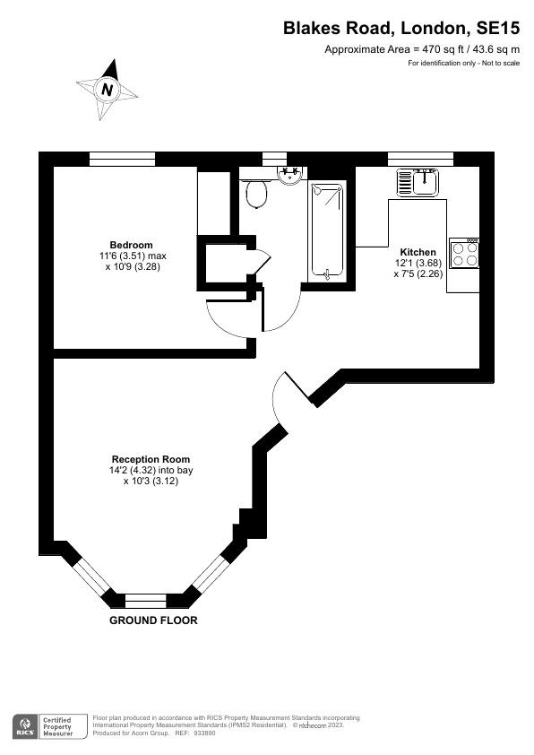 Blakes Road, Southwark floorplan
