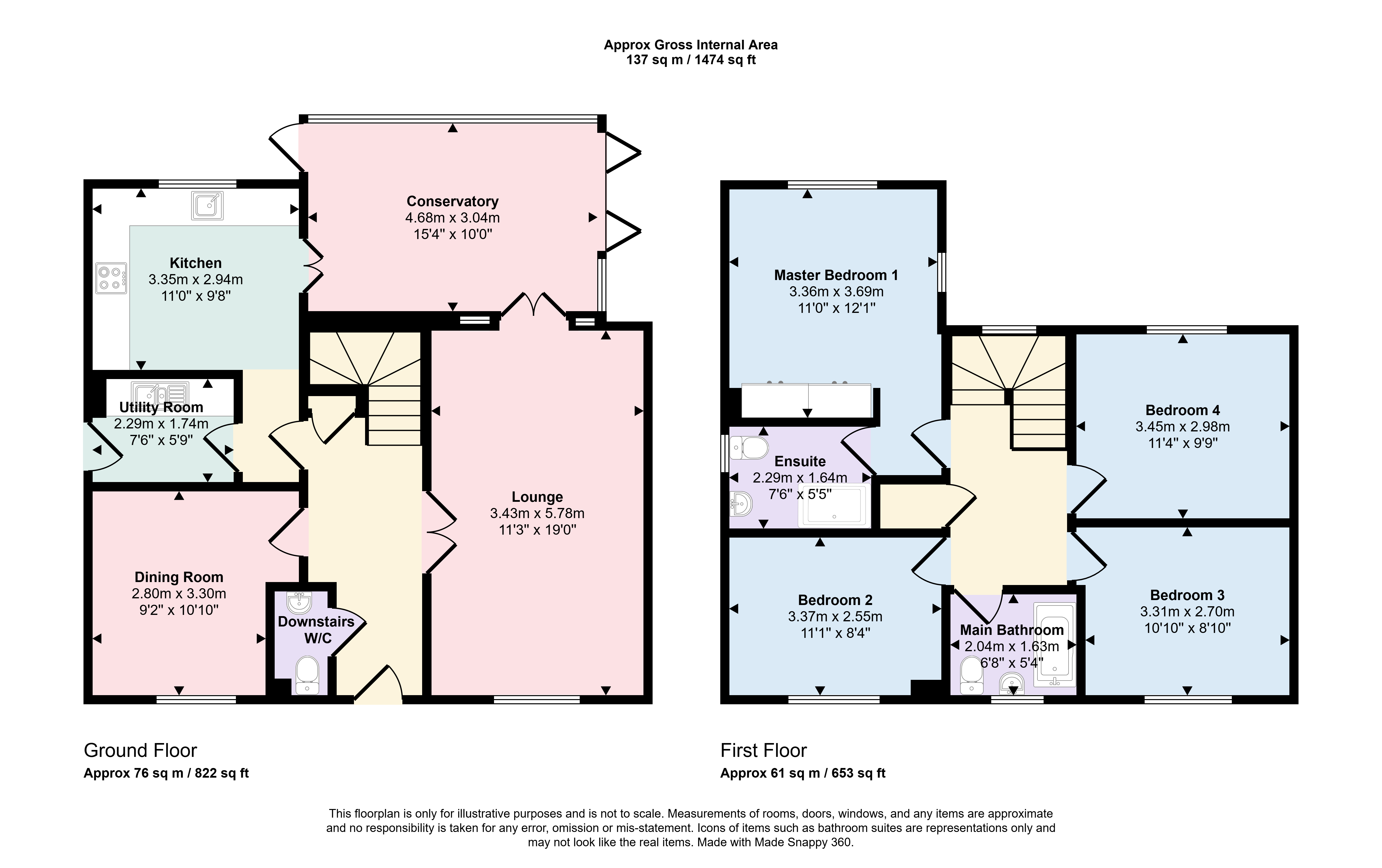 63, Bay View Road, Duporth floorplan