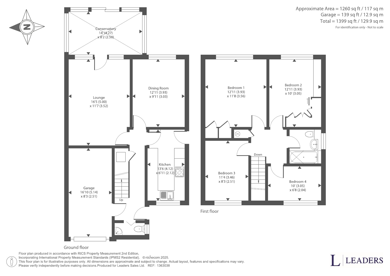 22, Whitworth Way, Bedford floorplan