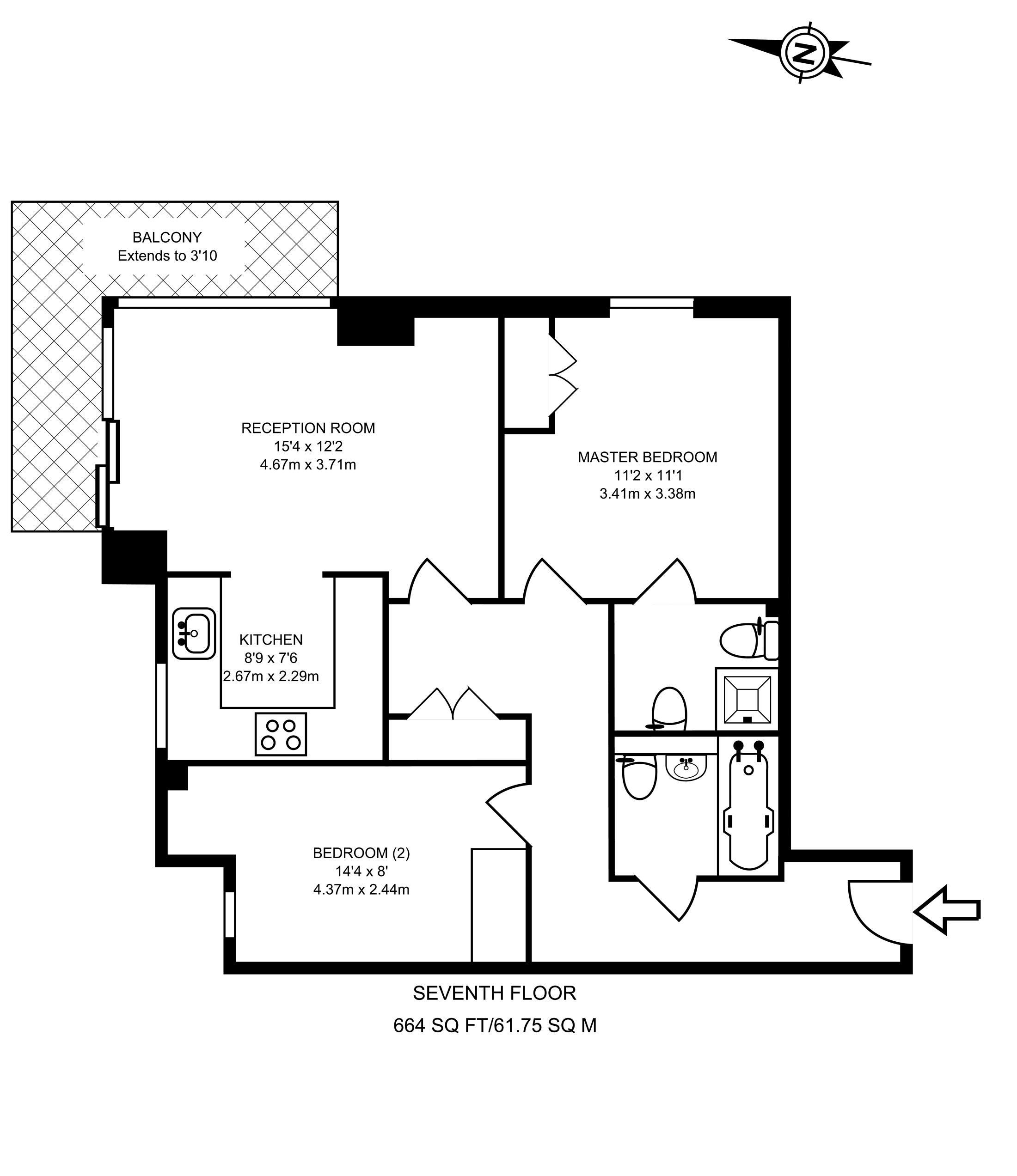 2 Bedrooms Flat to rent in Moore House, Canary Wharf E14