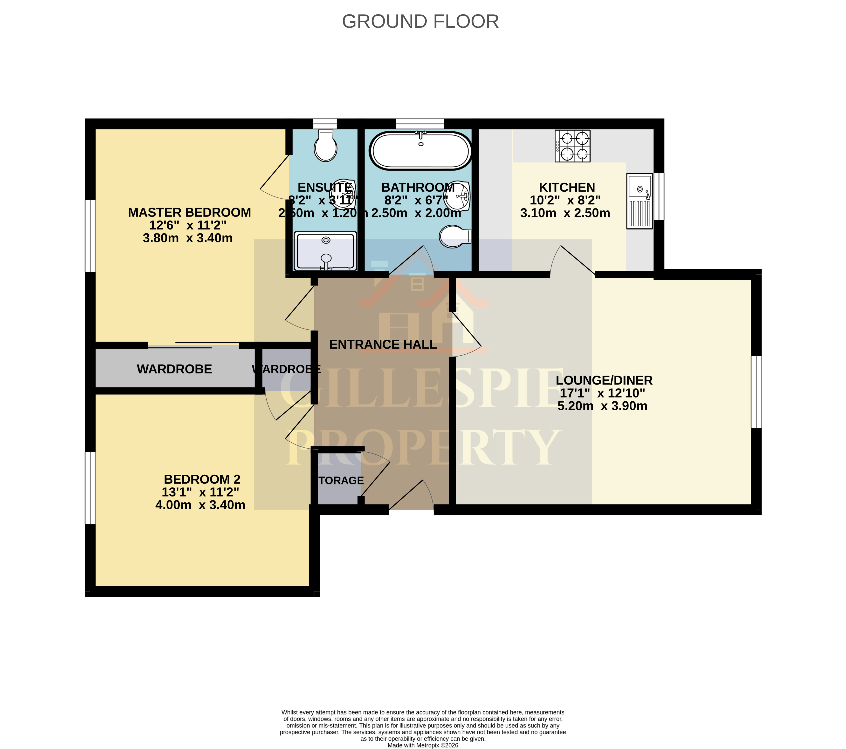 Flat 6, 3, Robert Breton Court, Larbert, Falkirk, FK5 3AX floorplan