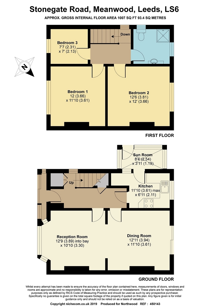 3 Bedrooms Semi-detached house for sale in Stonegate Road, Meanwood, Leeds LS6