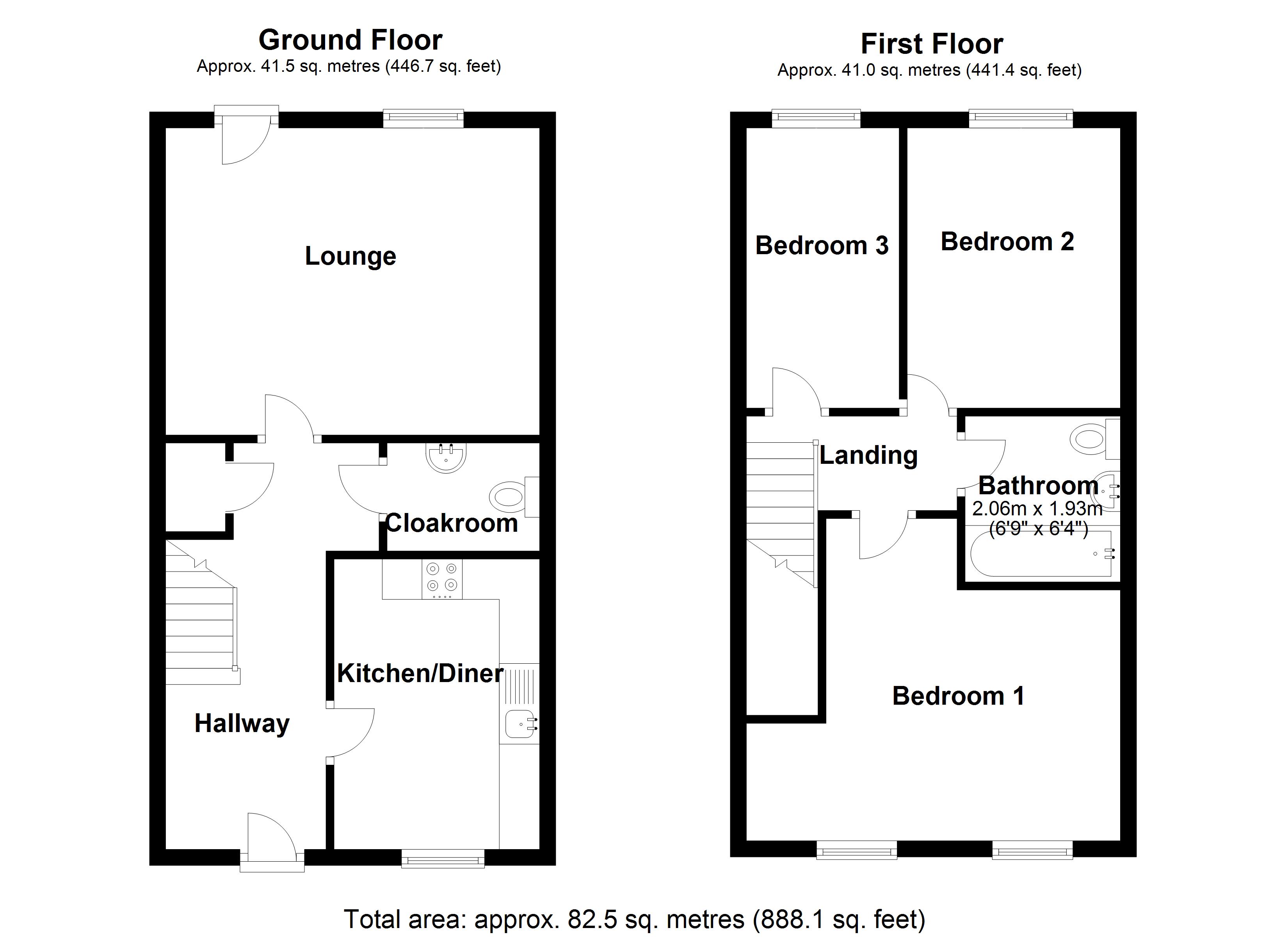 38, Kirk Road, Lincoln floorplan