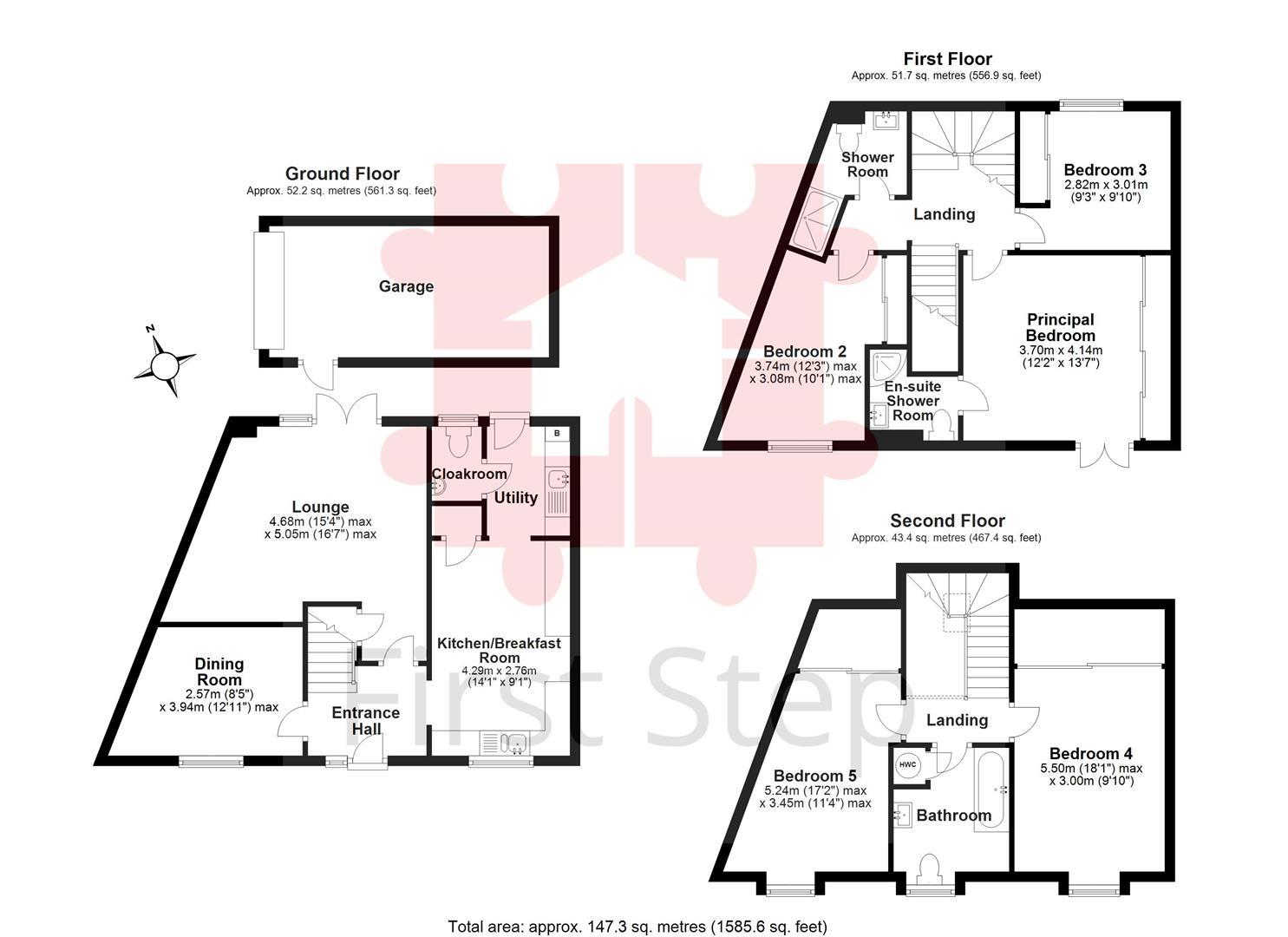 3, Gladstone Drive, Hitchin floorplan