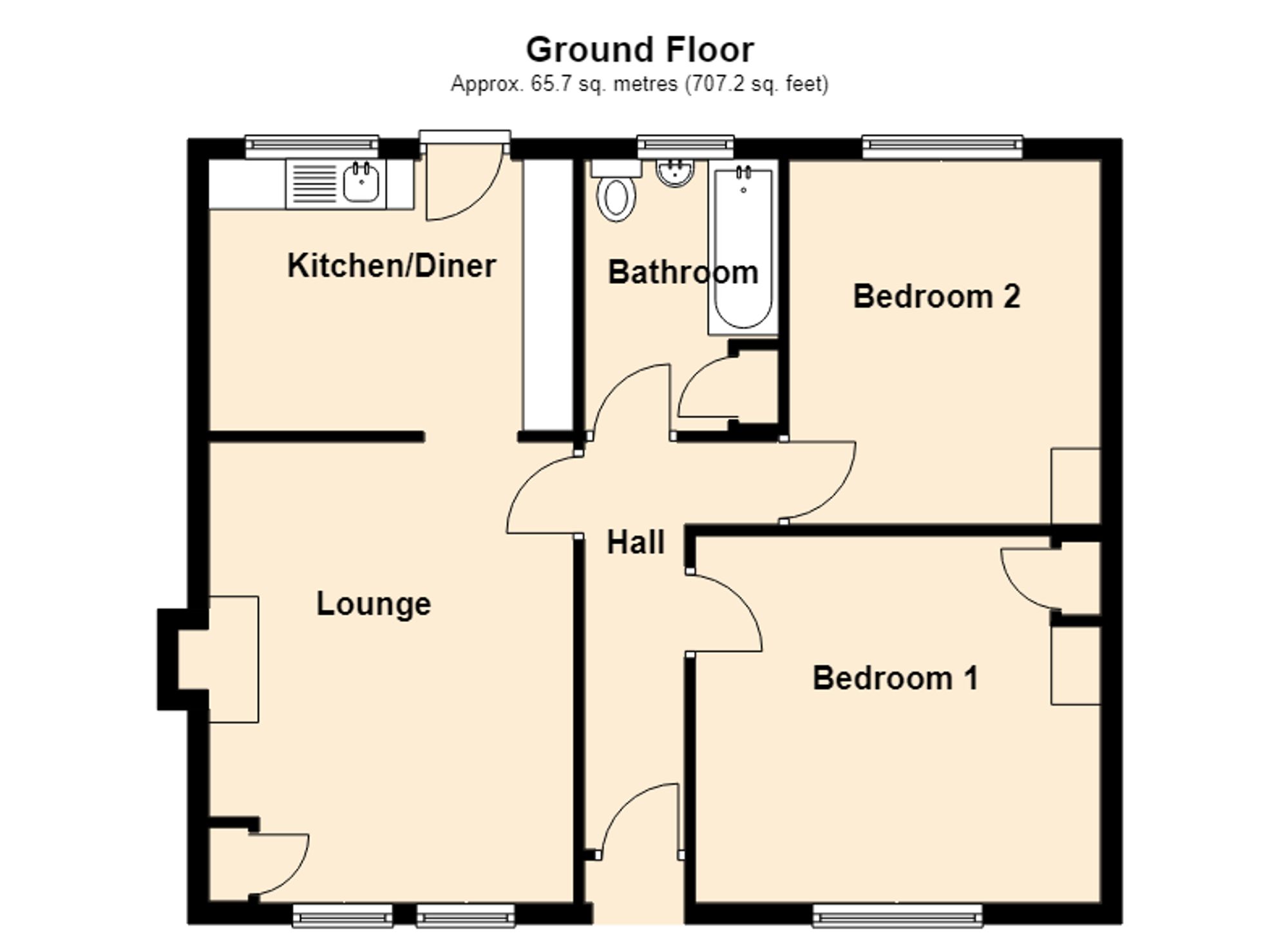 13 Rivelin Place, Scunthorpe floorplan
