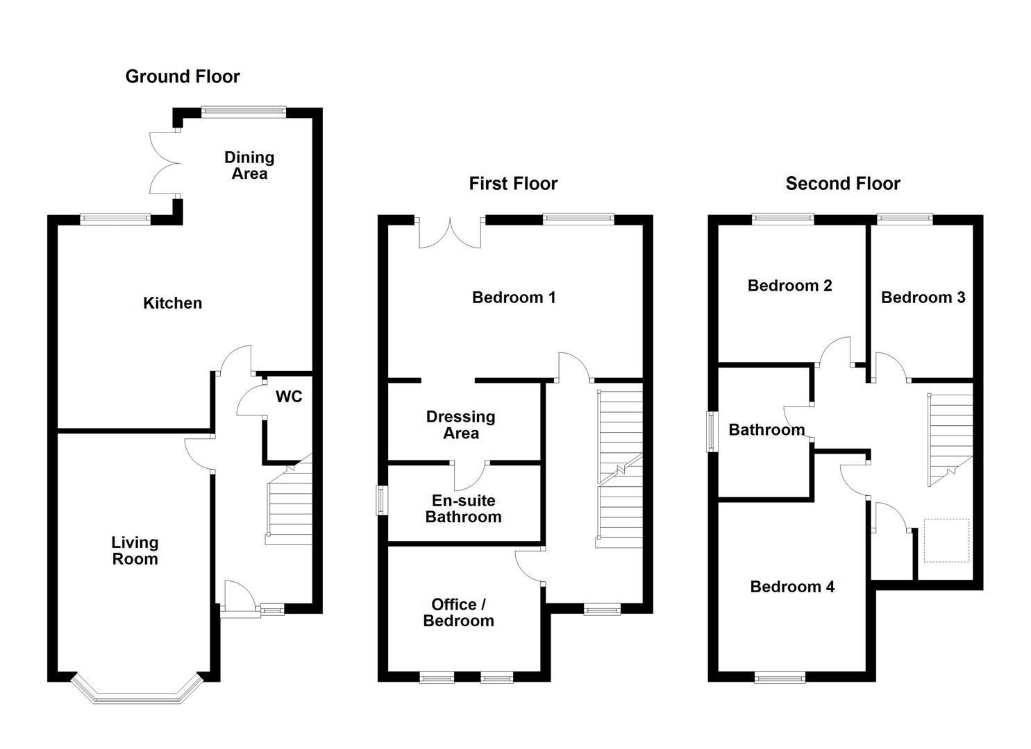 60, Kingsway, Ossett floorplan