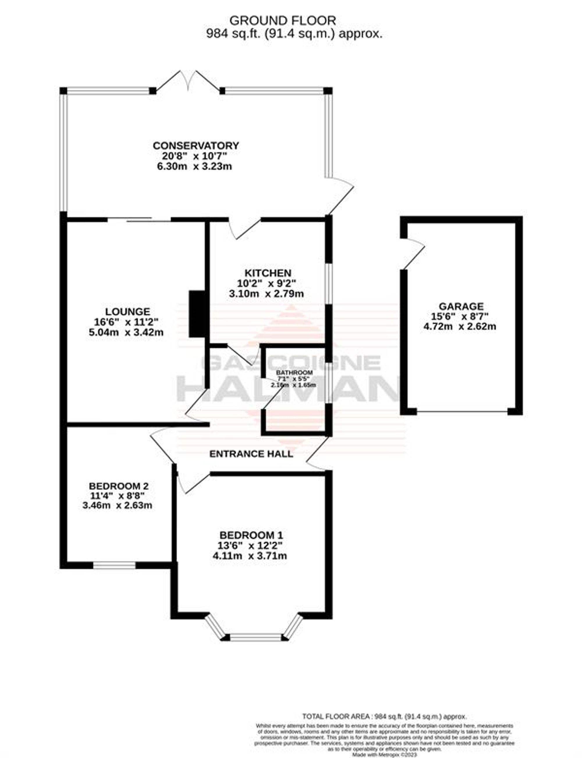 2 Bankfield Road, Sale floorplan