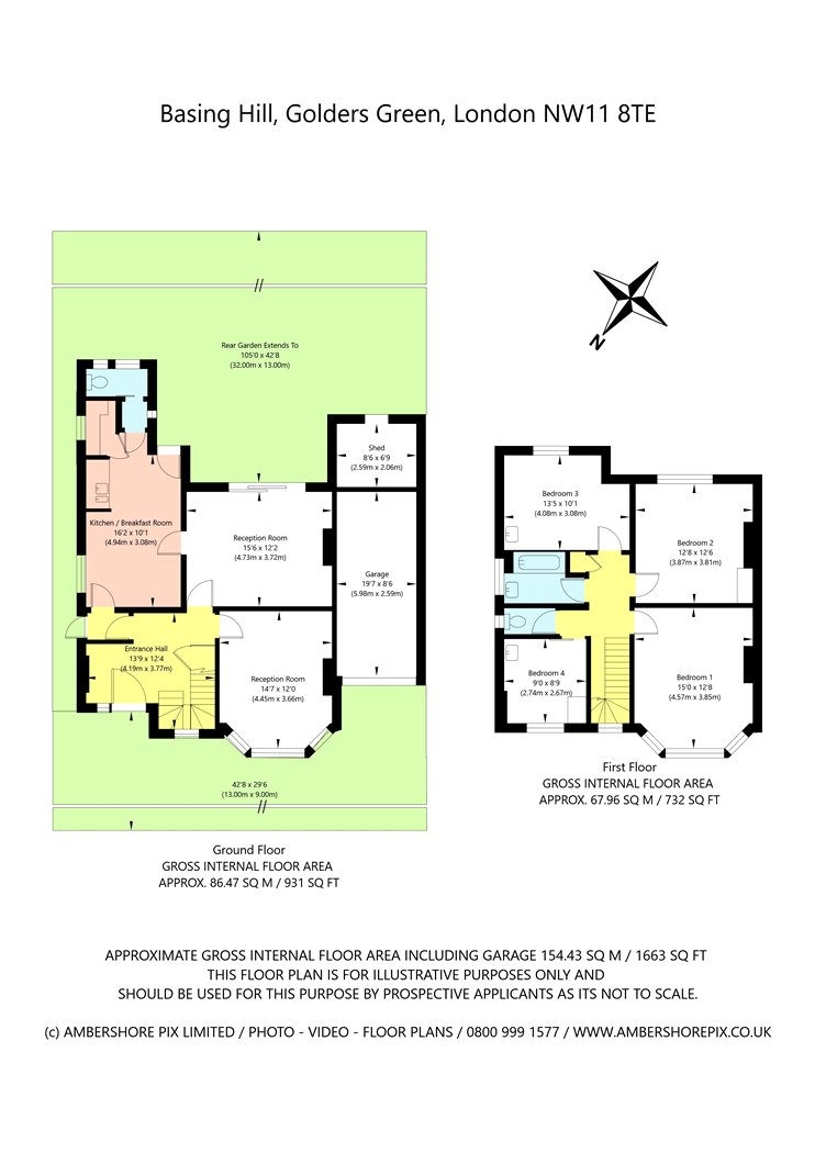 Basing Hill, Golders Green, London, NW11 floorplan