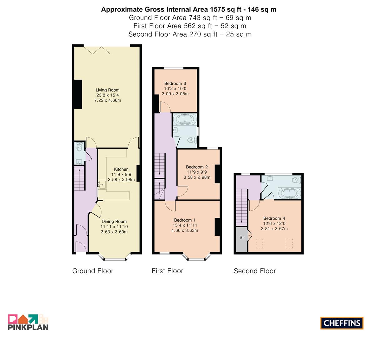 15, Eltisley Avenue, Cambridge floorplan