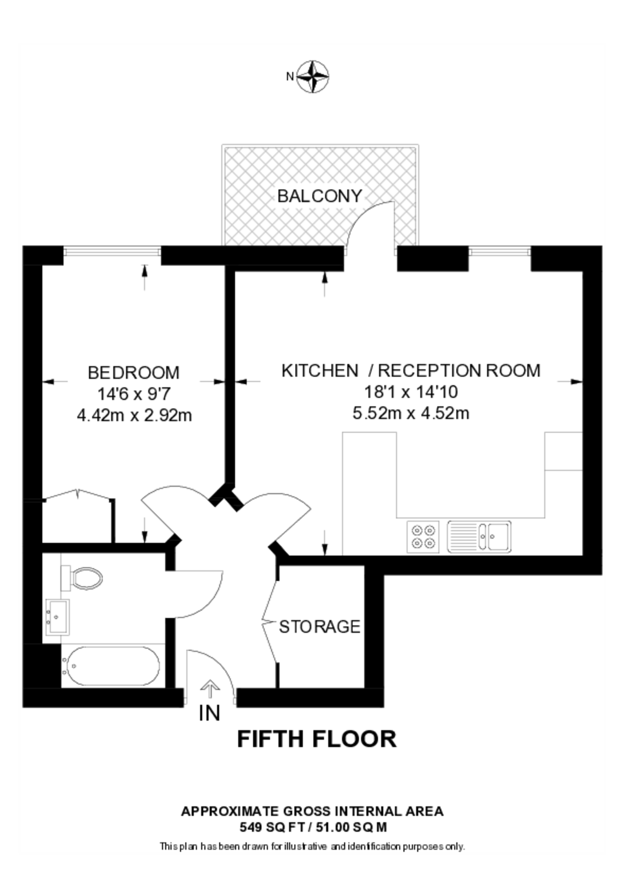 Cobden Walk, Peckham floorplan