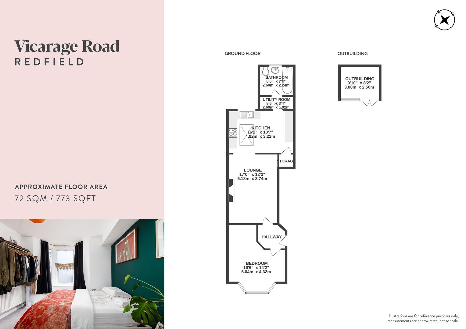 Ground Floor Flat, 3, Vicarage Road, Bristol floorplan