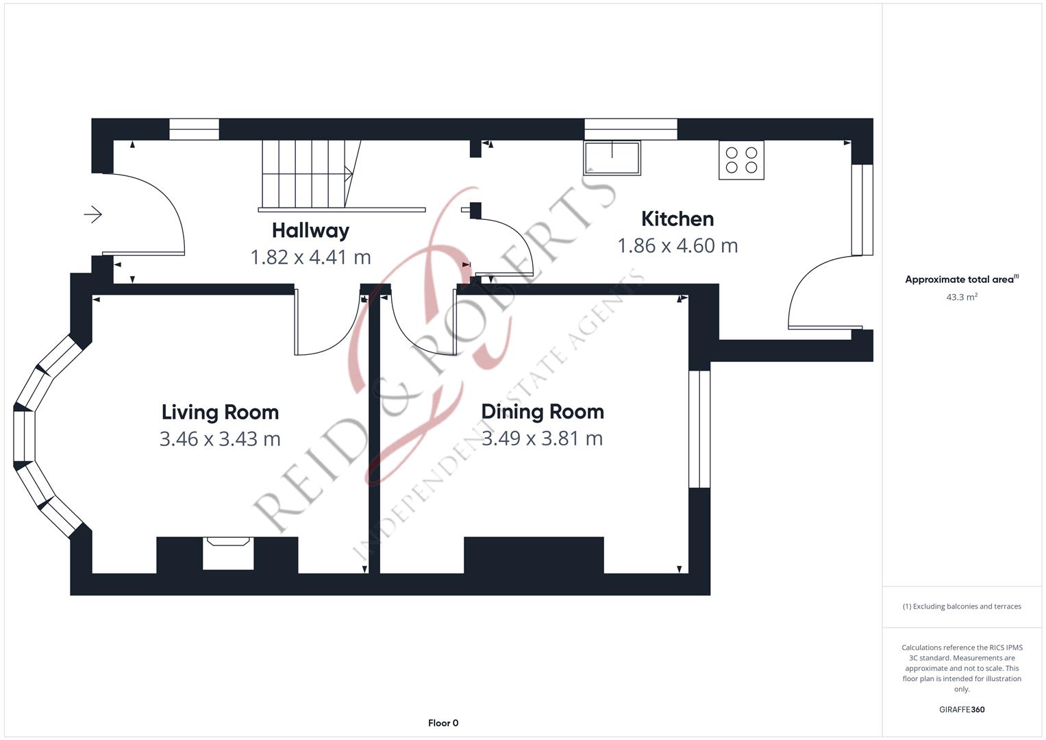 Rosedale, Main Road, Holywell floorplan