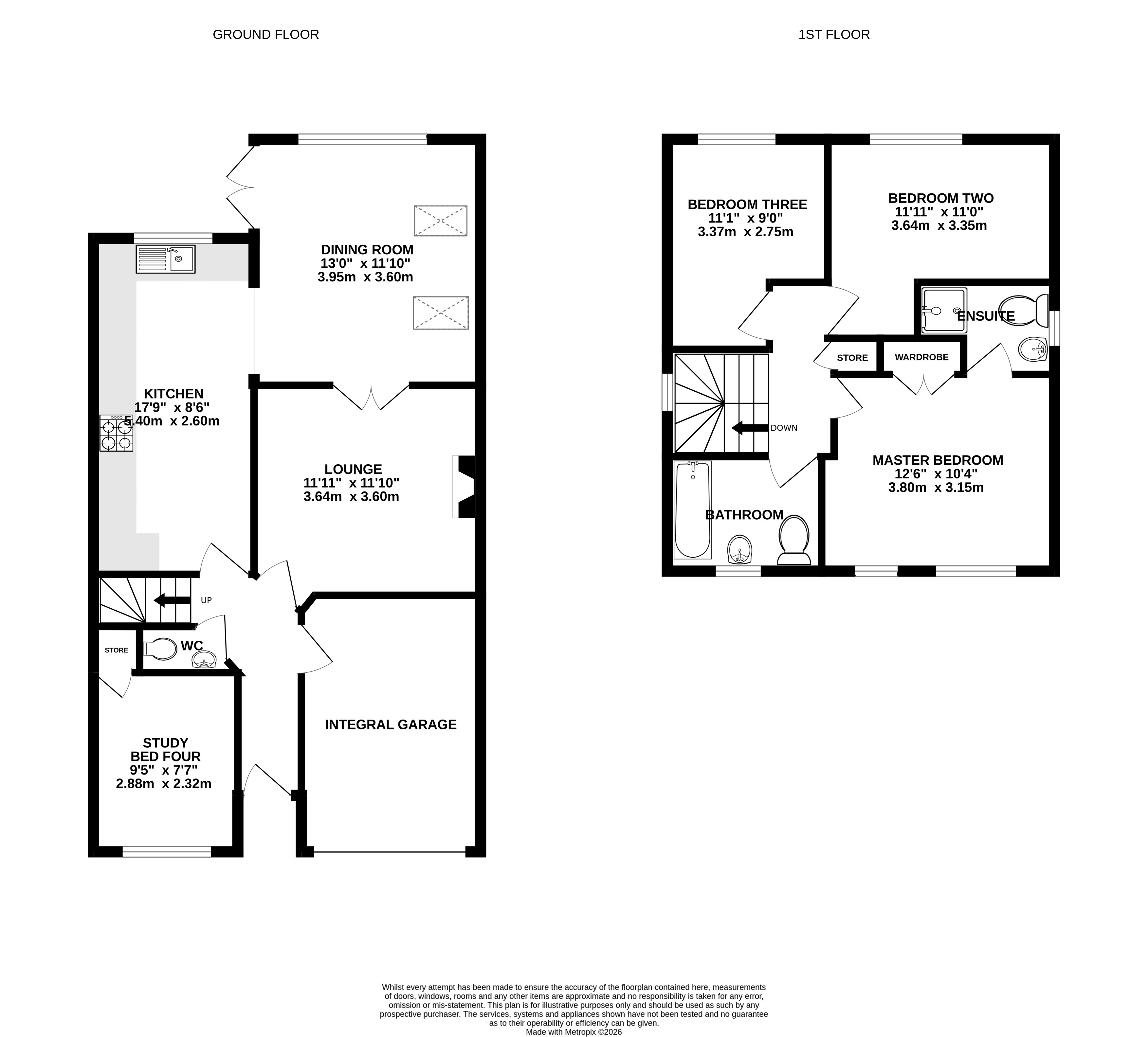 14, Walnut Road, Derbyshire floorplan