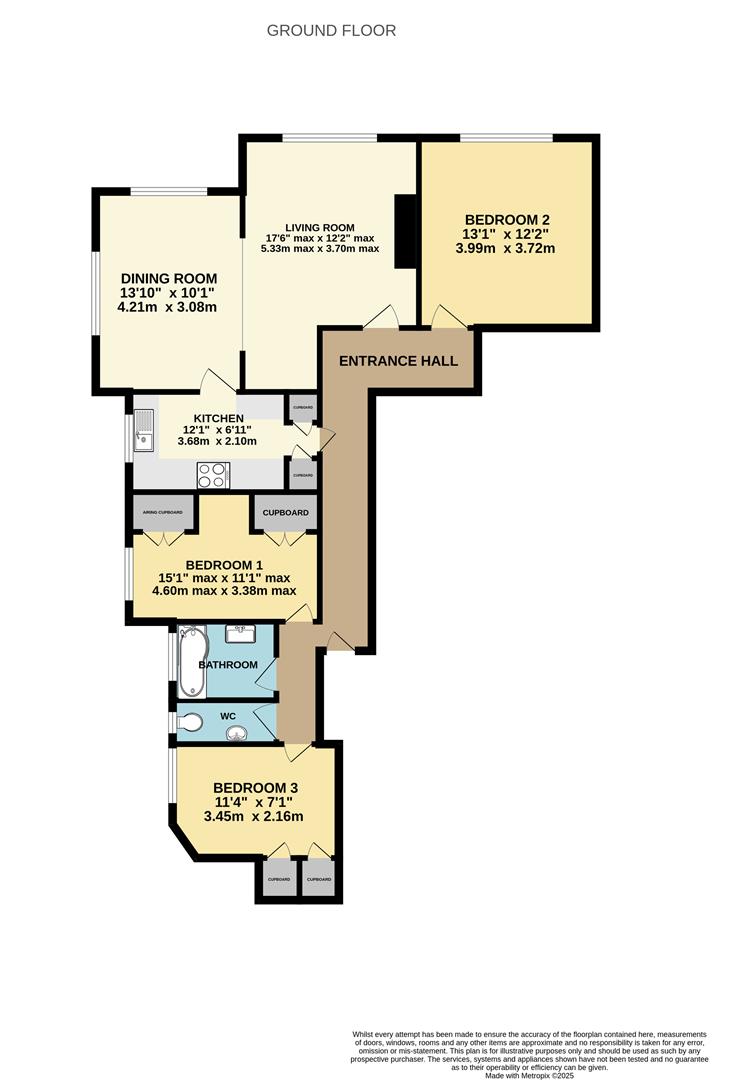2 Motcombe Court, Bedford Avenue, Bexhill-On-Sea floorplan
