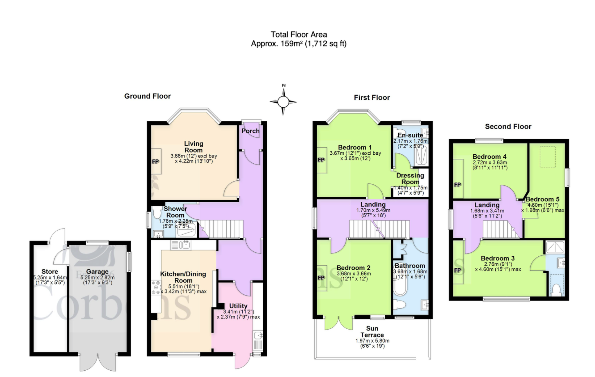 58 Queens Road, Swanage floorplan