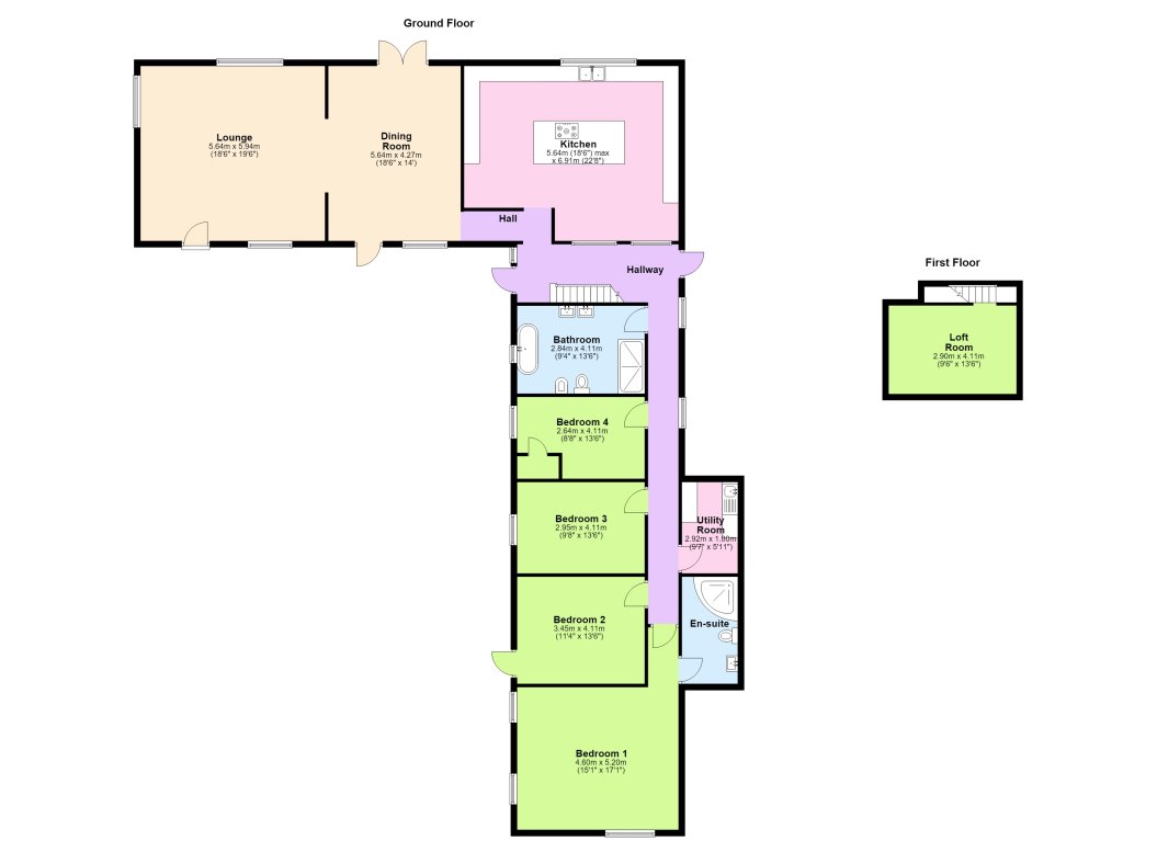 The Olde Grain Barn, Glassmoor Bank, Whittlesey floorplan