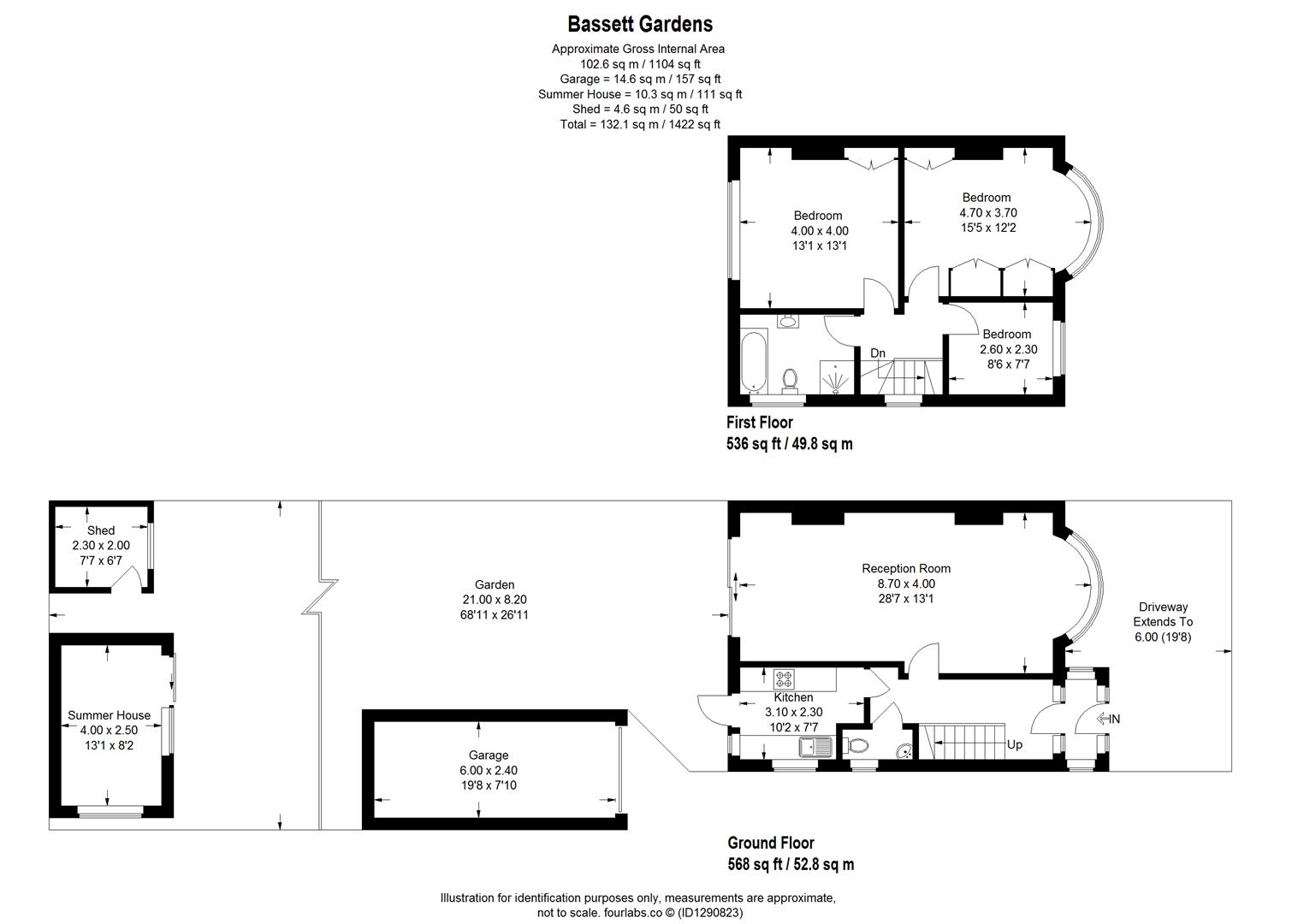60, Bassett Gardens, Isleworth floorplan