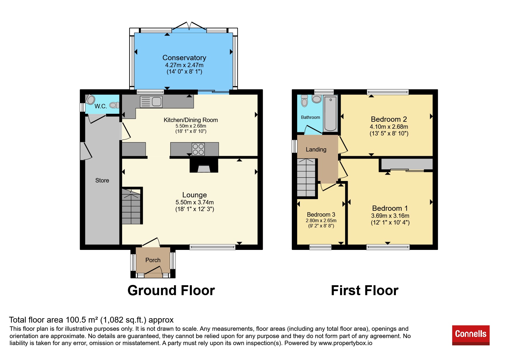 4, Quantock Road, Taunton floorplan