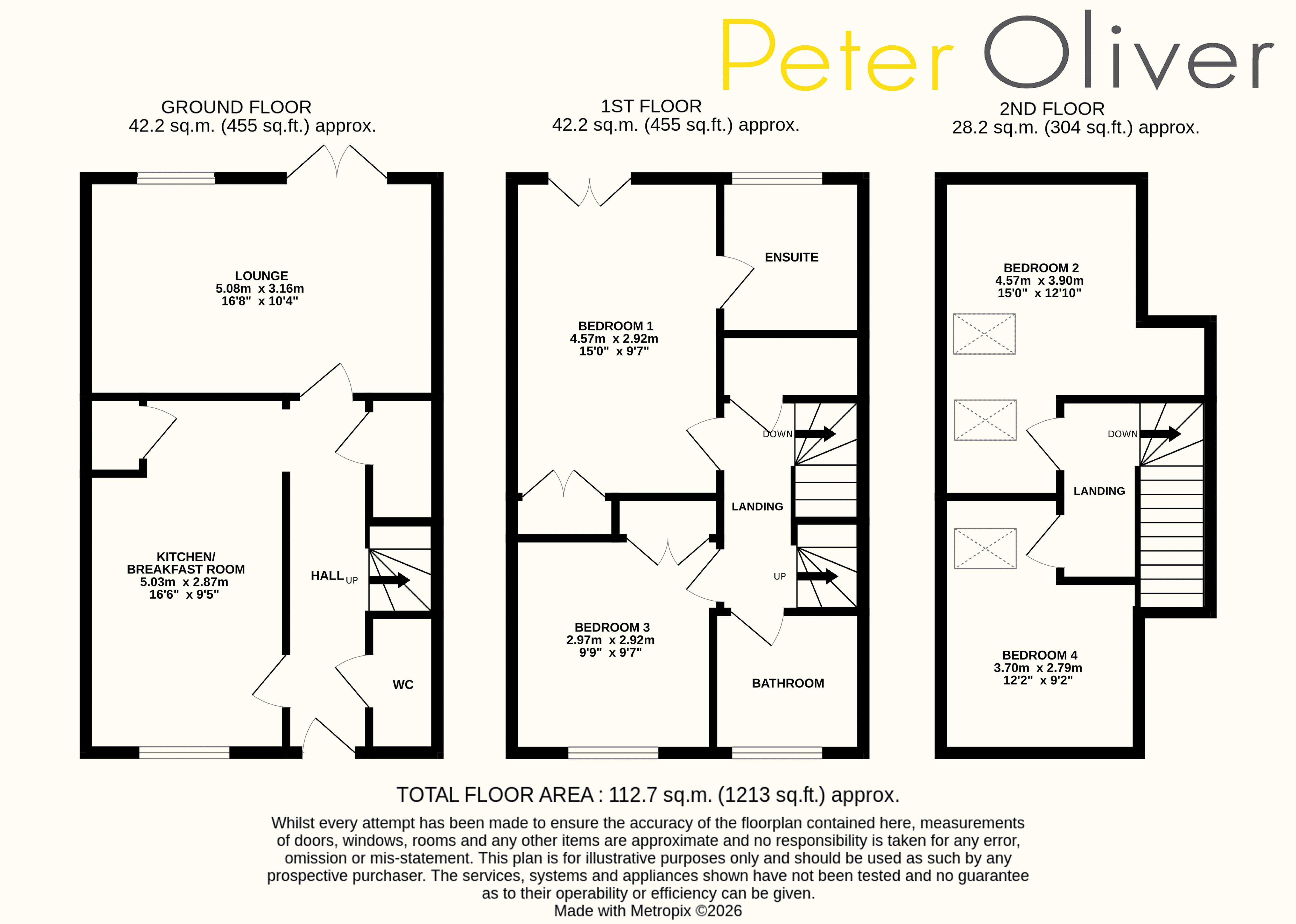7, Oakwood Close, Uckfield floorplan
