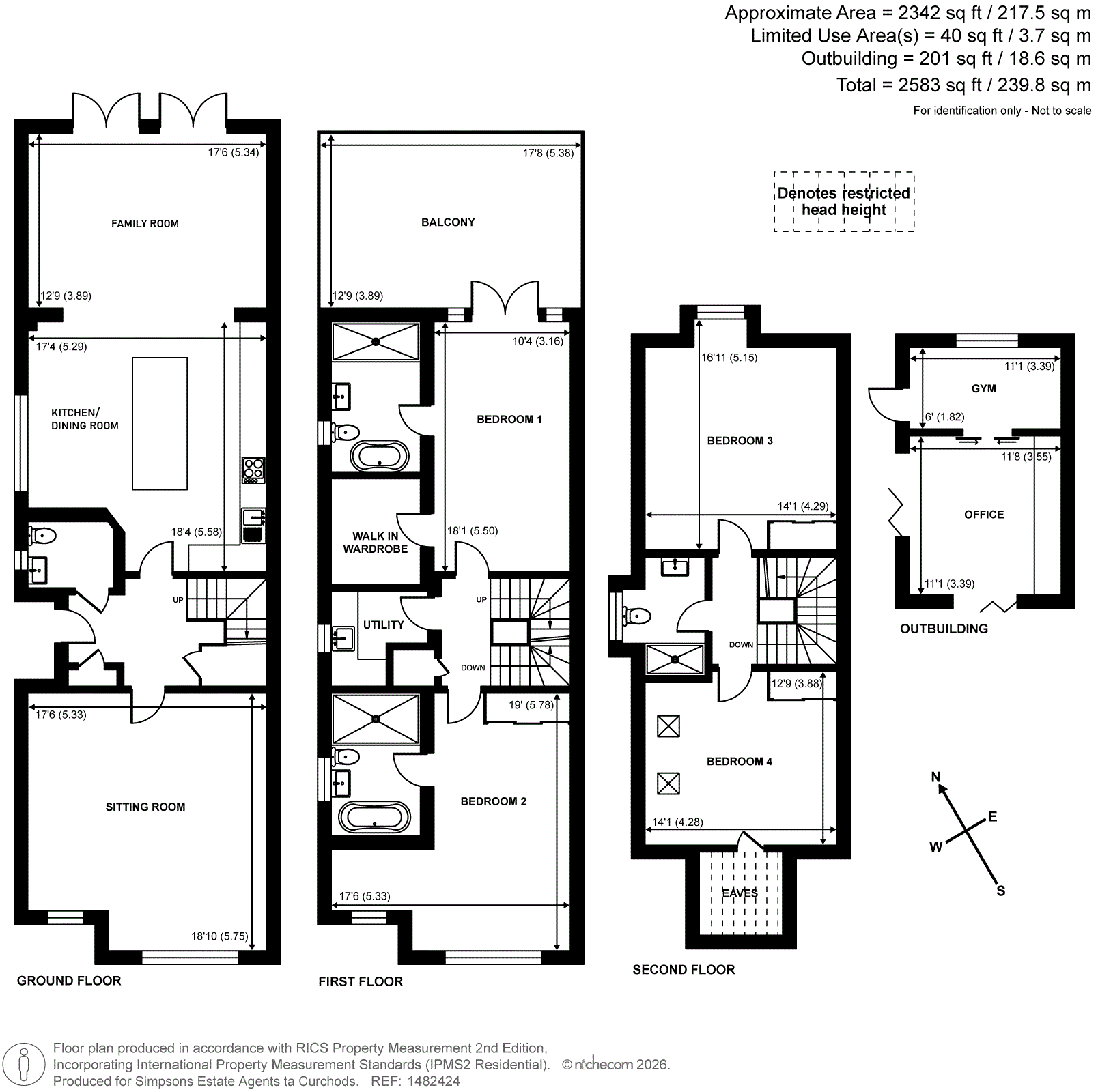 1 Archers Place,, Leatherhead Road, Oxshott floorplan