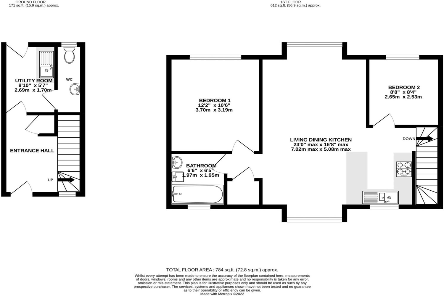 62, The Shambles, Knutsford floorplan