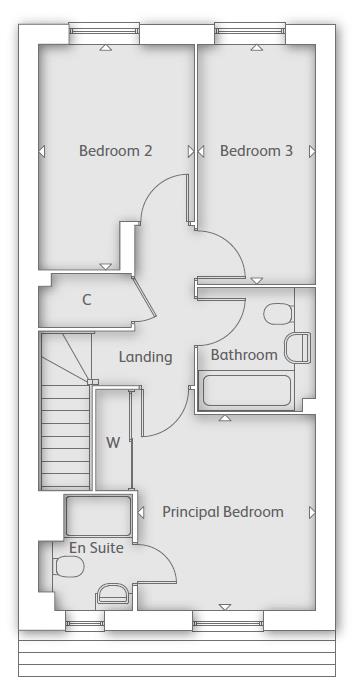 Plot 57, The Brockham, Hammondstreet Road, Cheshunt floorplan