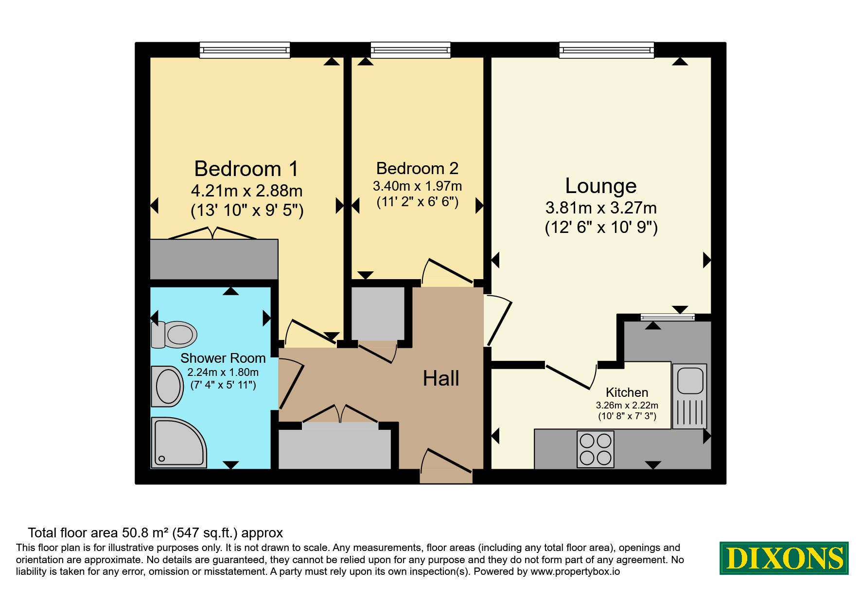 Flat 22, The Spinney, 101, Redditch Road, Birmingham floorplan