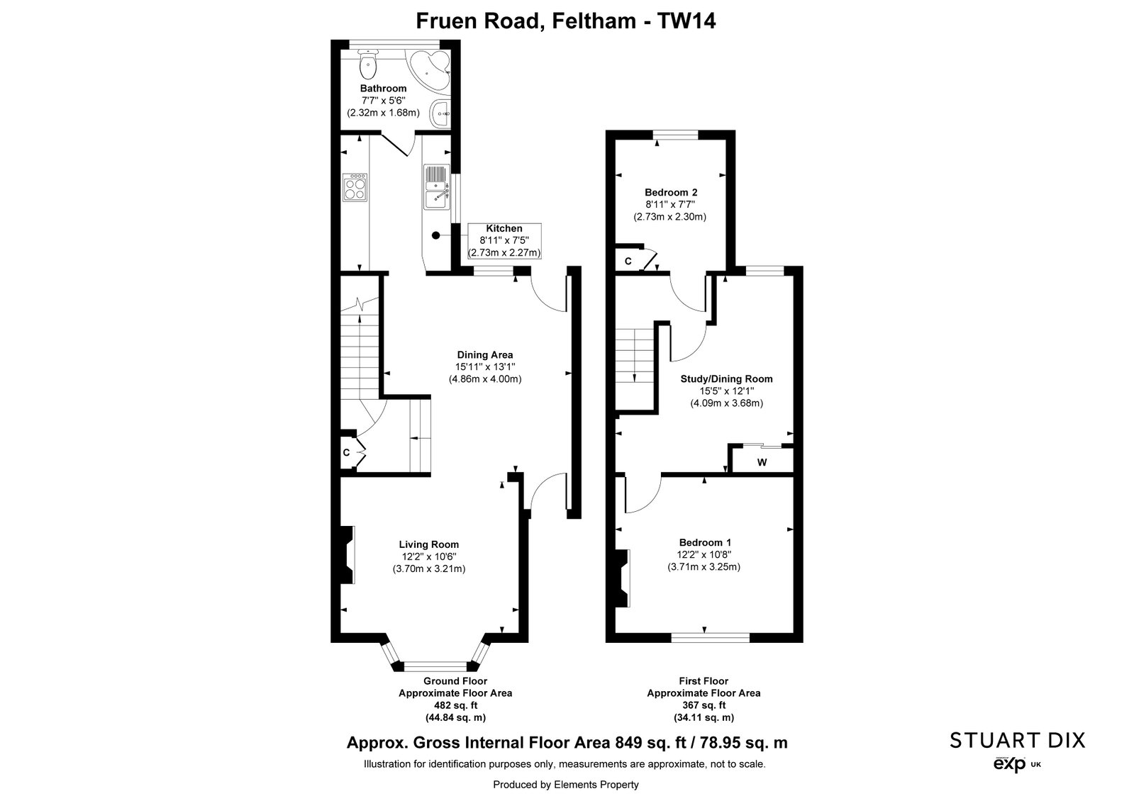 84, Fruen Road, Feltham floorplan