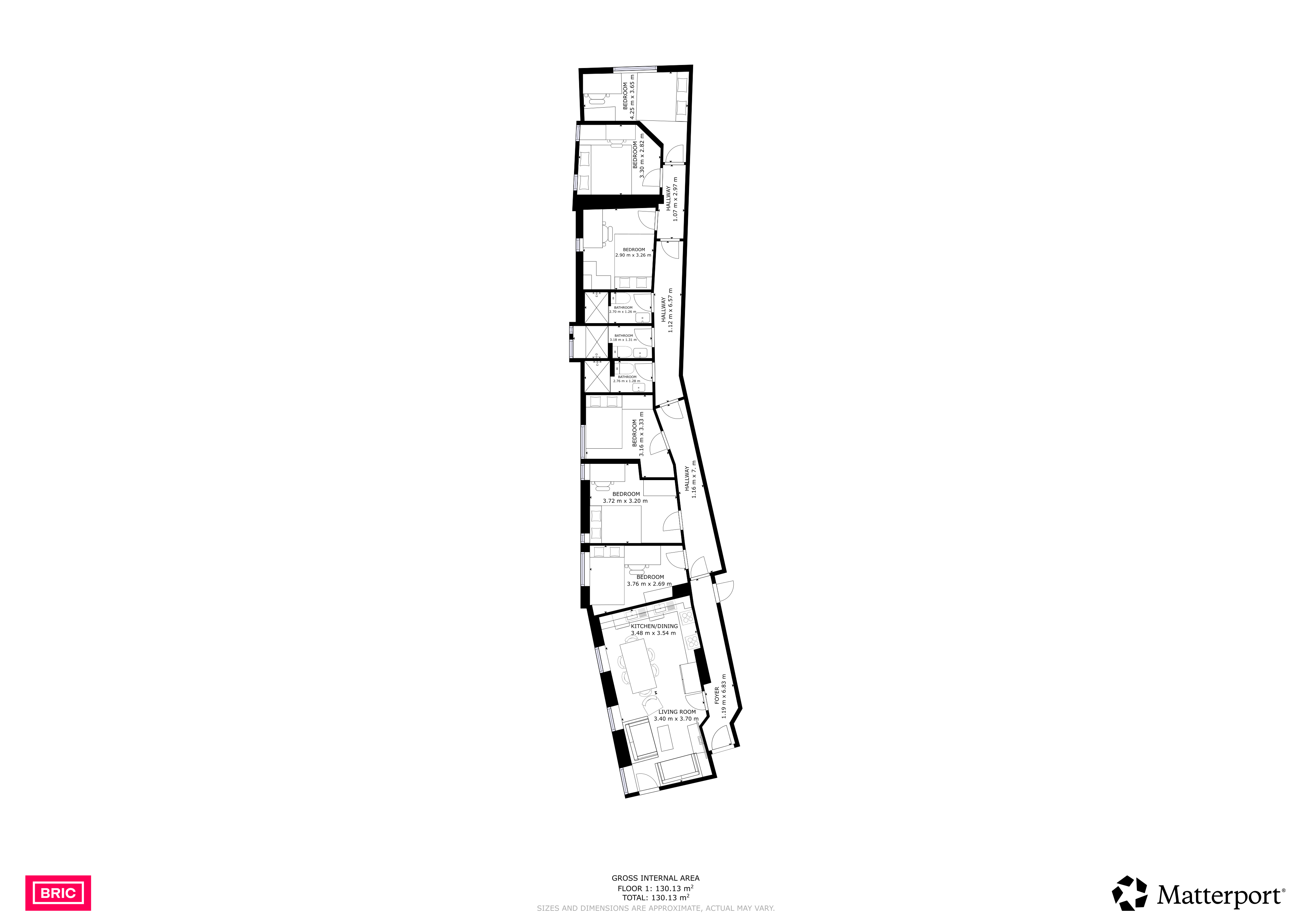 Flat 2, Aberdeen House, De La Beche Street, Swansea, Wales, SA1 floorplan