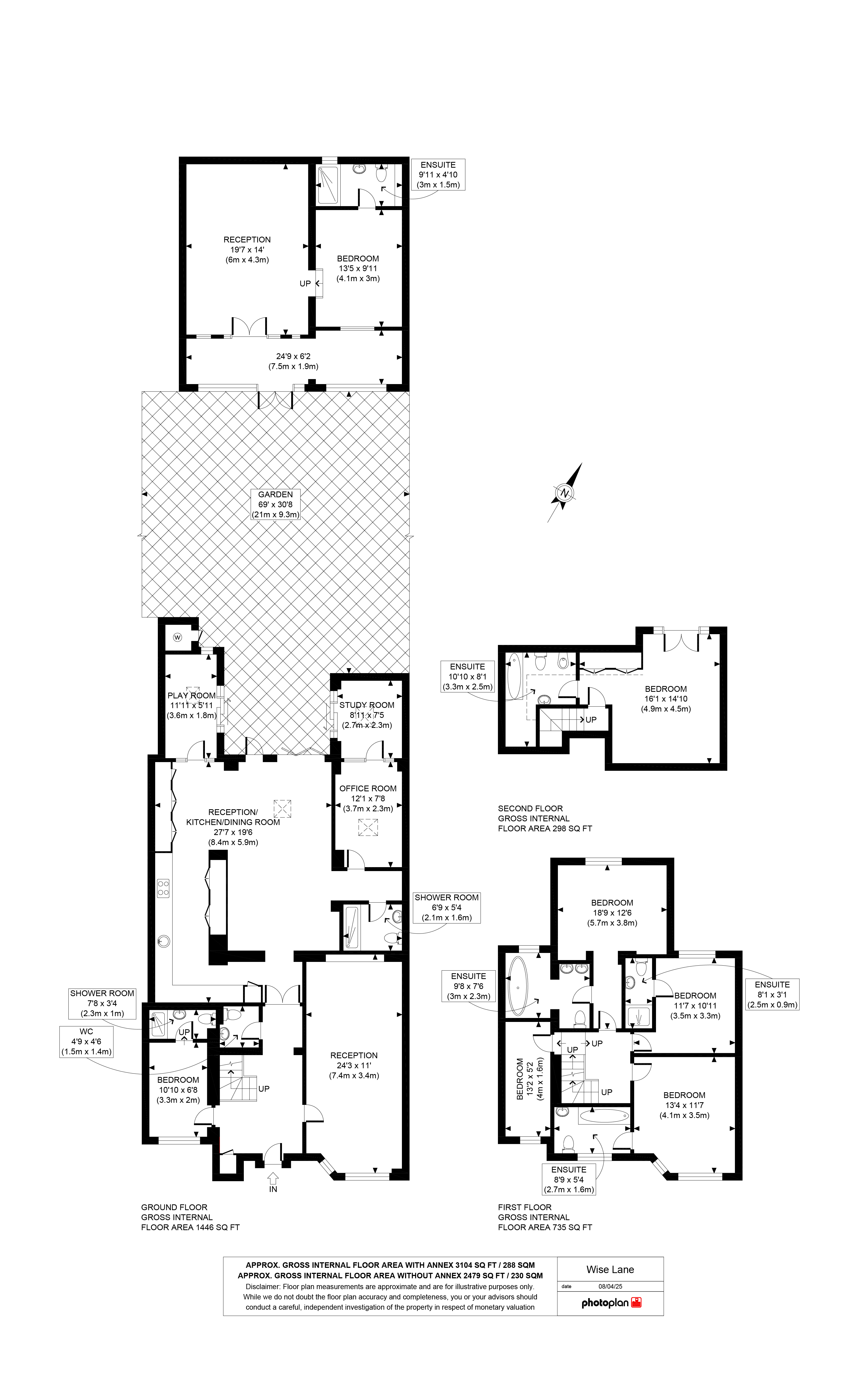 20, Wise Lane, London floorplan