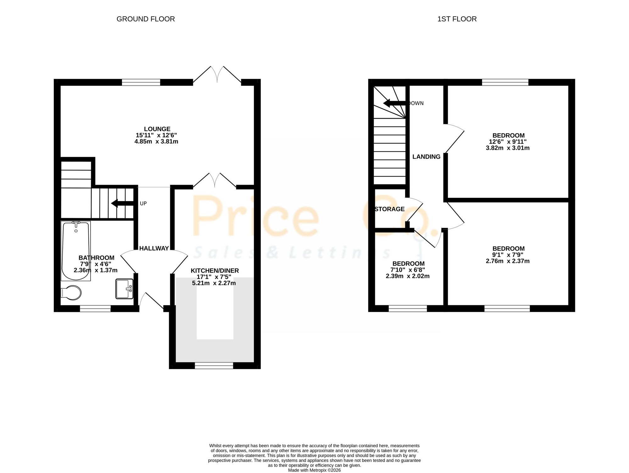44 Croston Street, Bolton floorplan