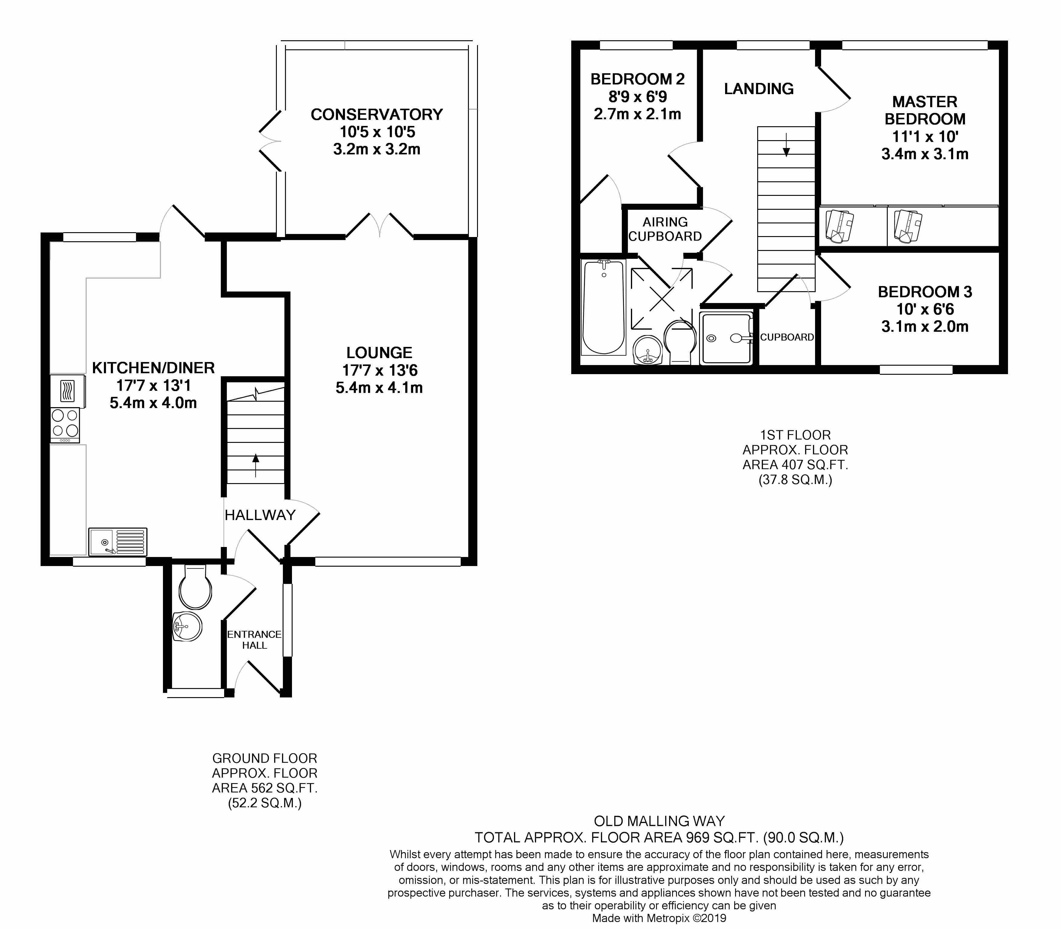 3 Bedrooms  to rent in Old Malling Way, Lewes BN7