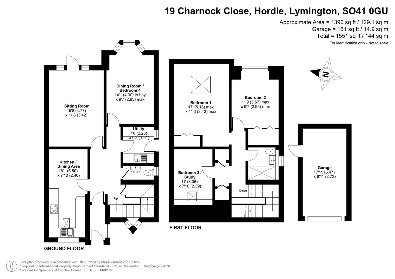 19, Charnock Close, Lymington floorplan