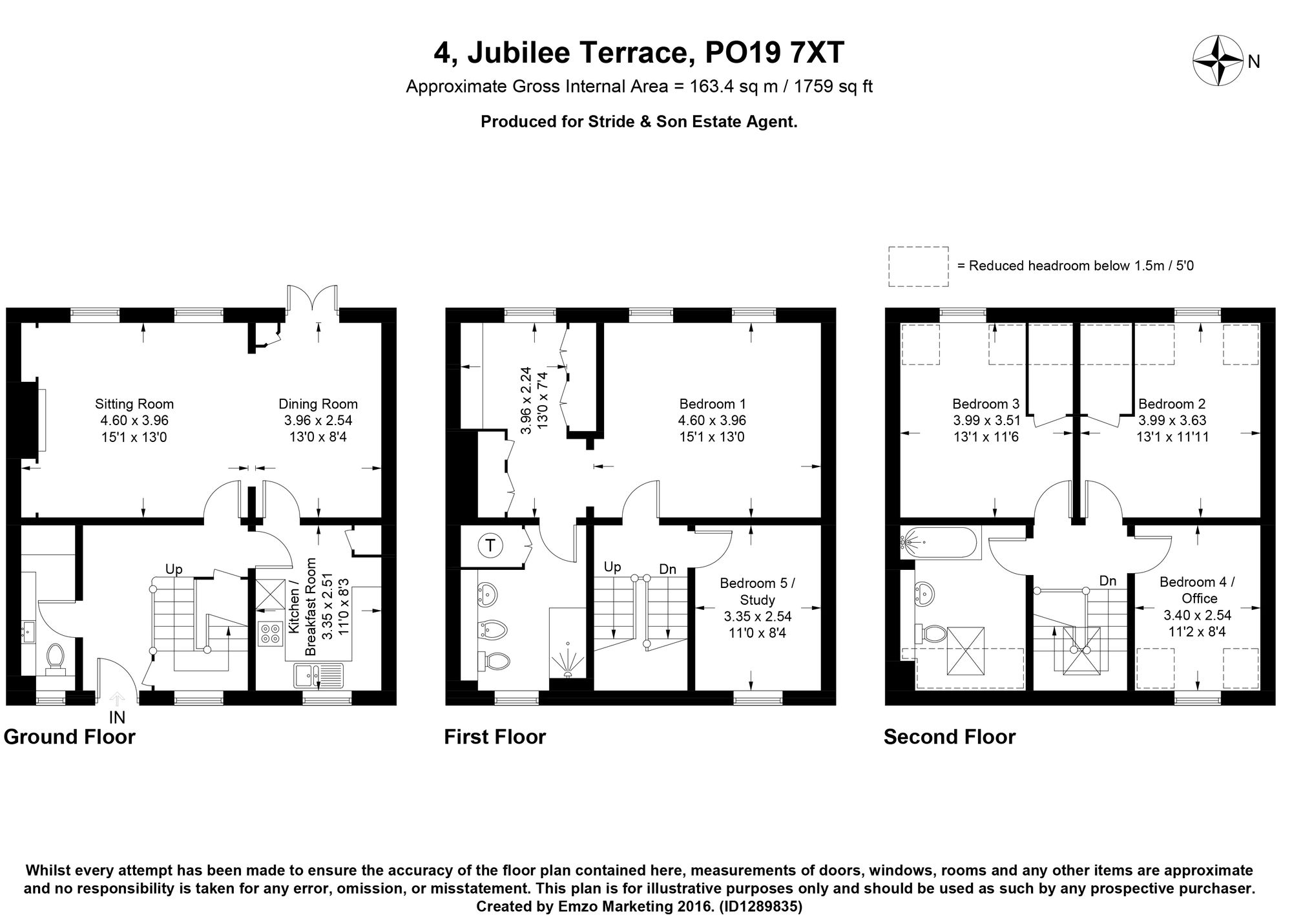 4 Jubilee Terrace, Chichester floorplan