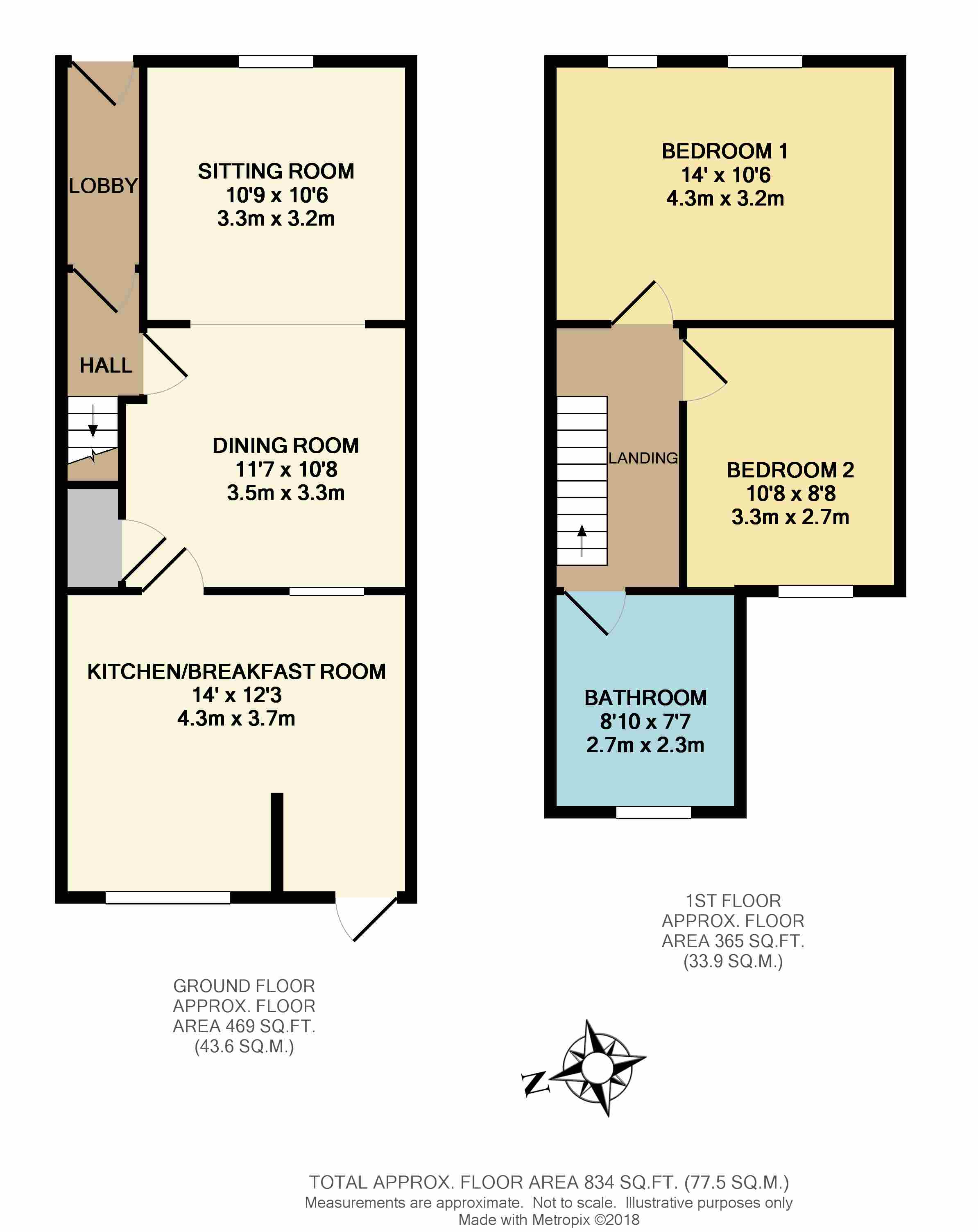 2 Bedrooms Terraced house for sale in Claude Terrace, Oldfield Park, Bath BA2