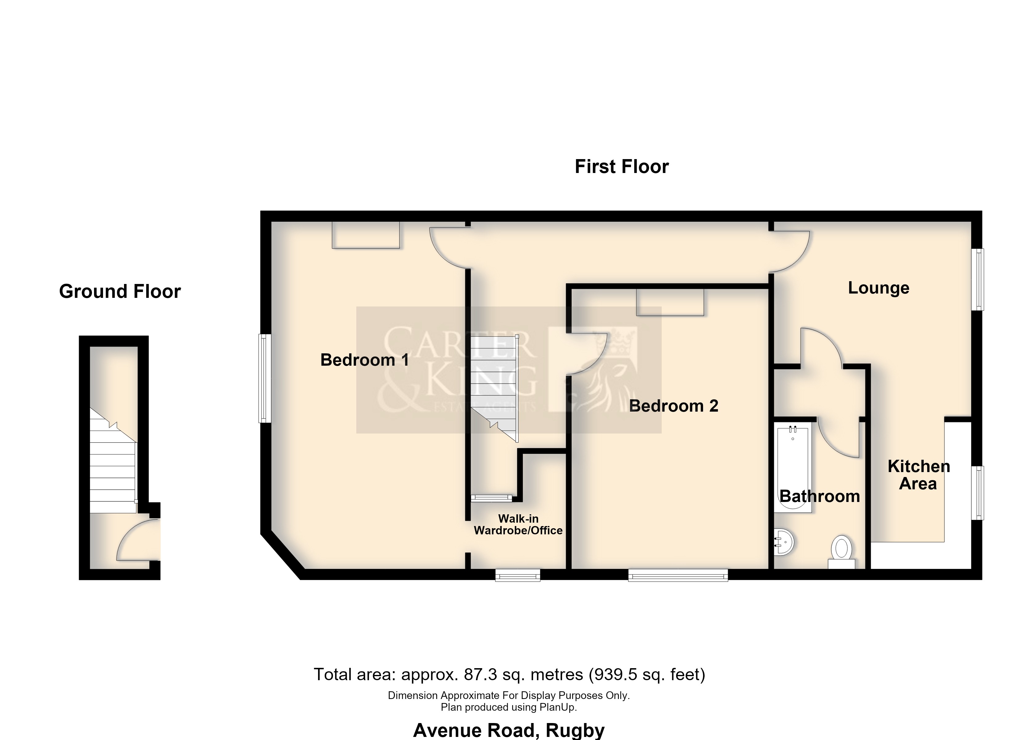 85a, Avenue Road, Rugby floorplan