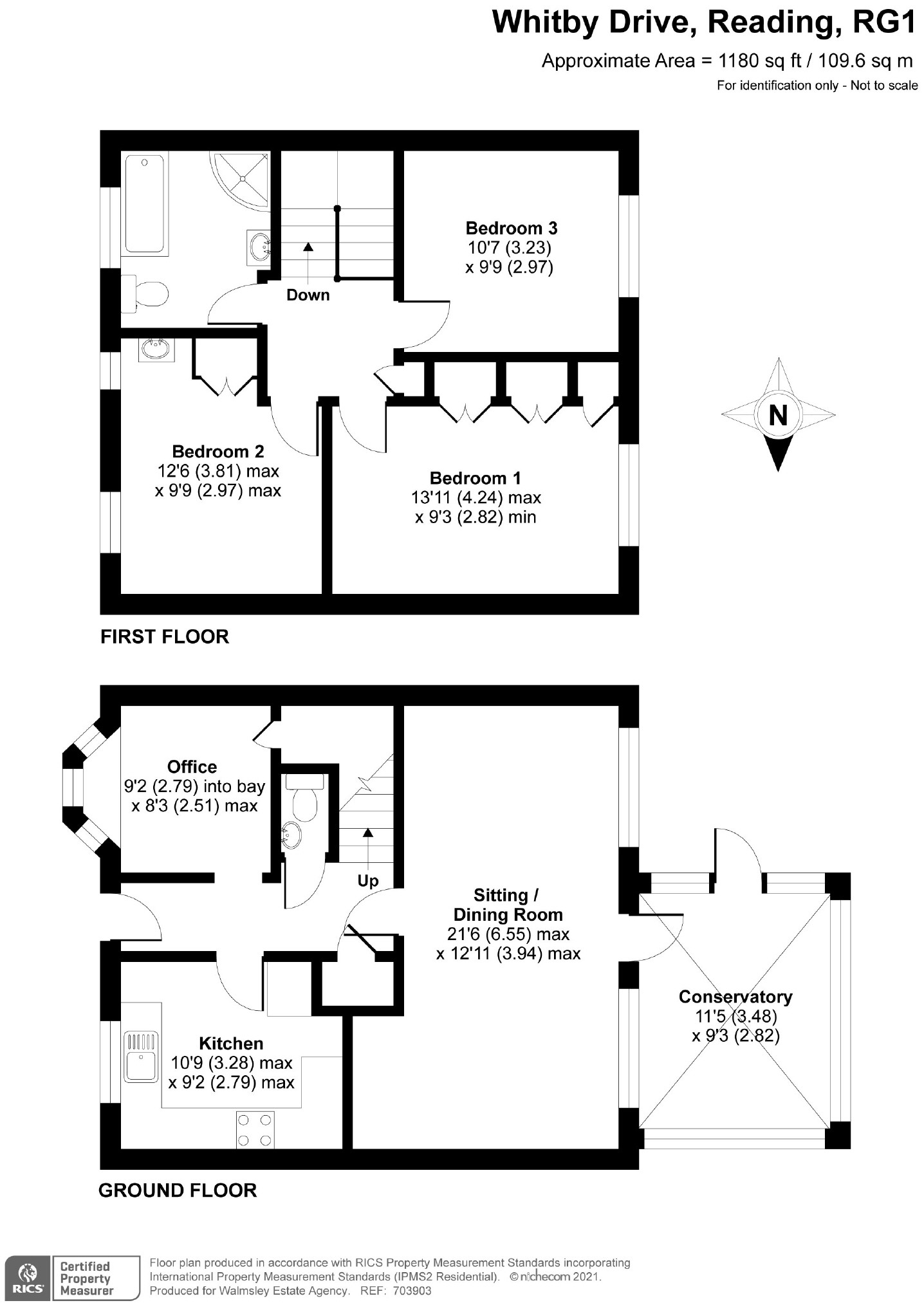 Free property report 3 Whitby Drive, Reading, RG1 5HW Chimnie