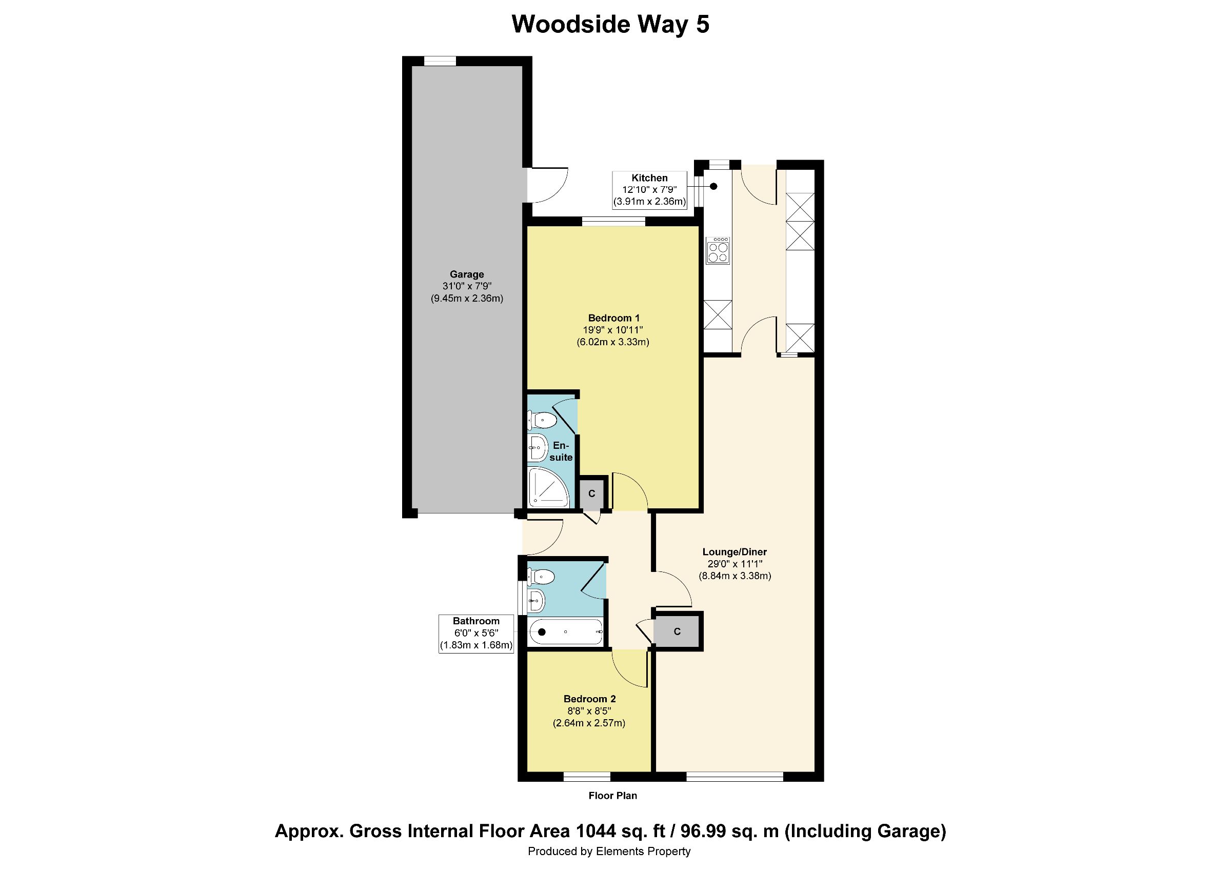 5 Woodside Way, Willenhall floorplan