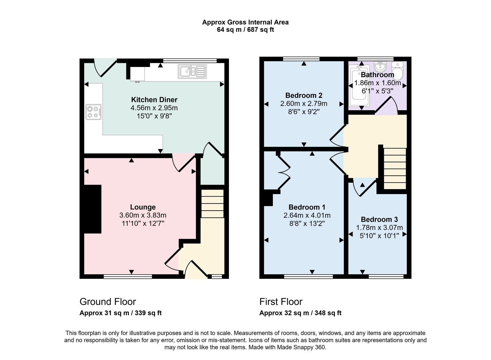 18, Peart Road, Maryport floorplan