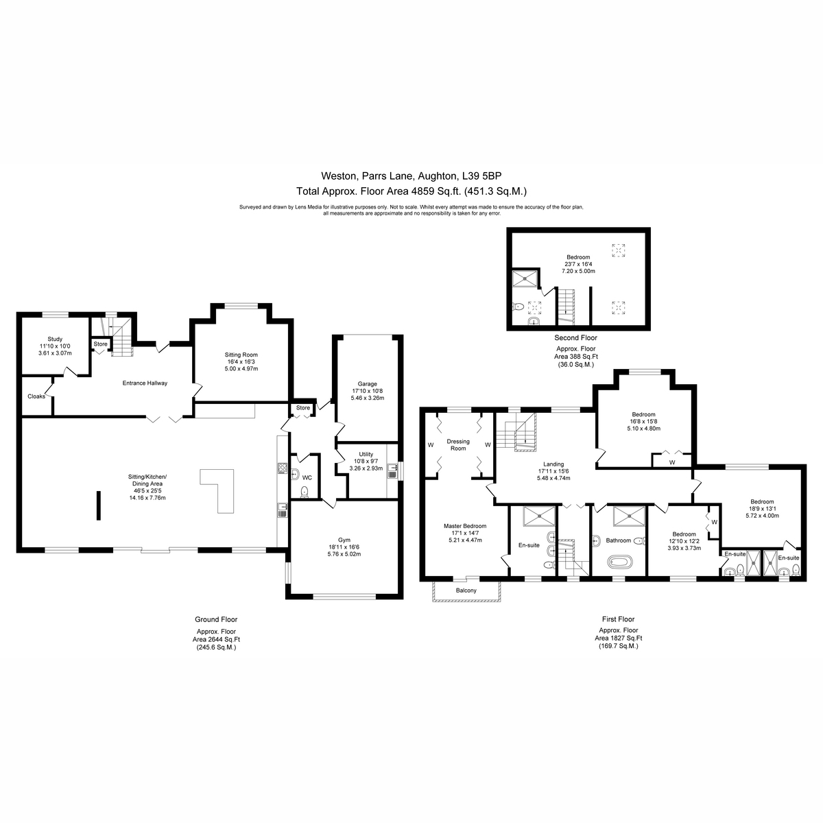 Weston, Parrs Lane, Aughton floorplan